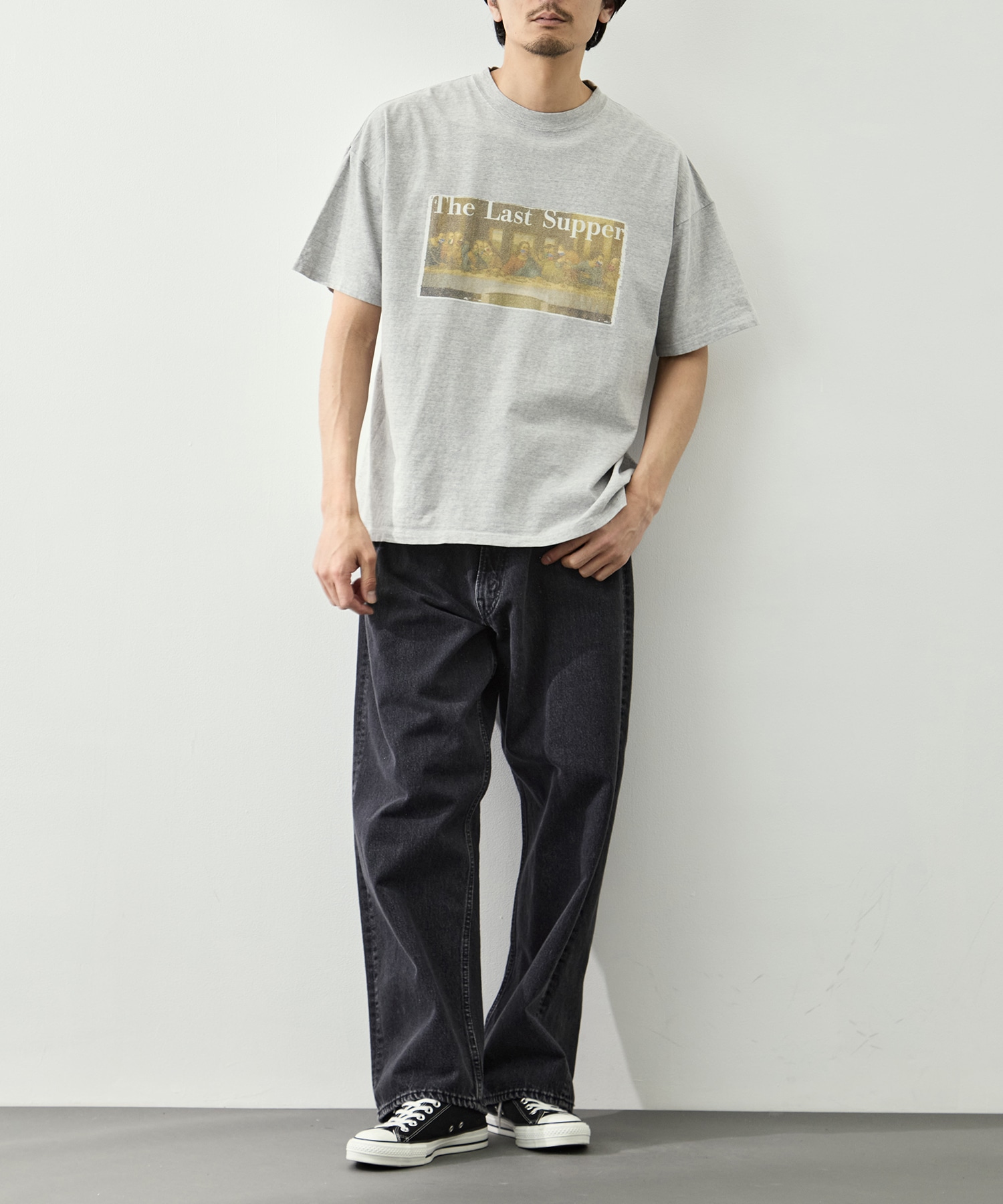 HARD SP加工20/-天竺BIGサイズT(The Last Supper) REMI RELIEF