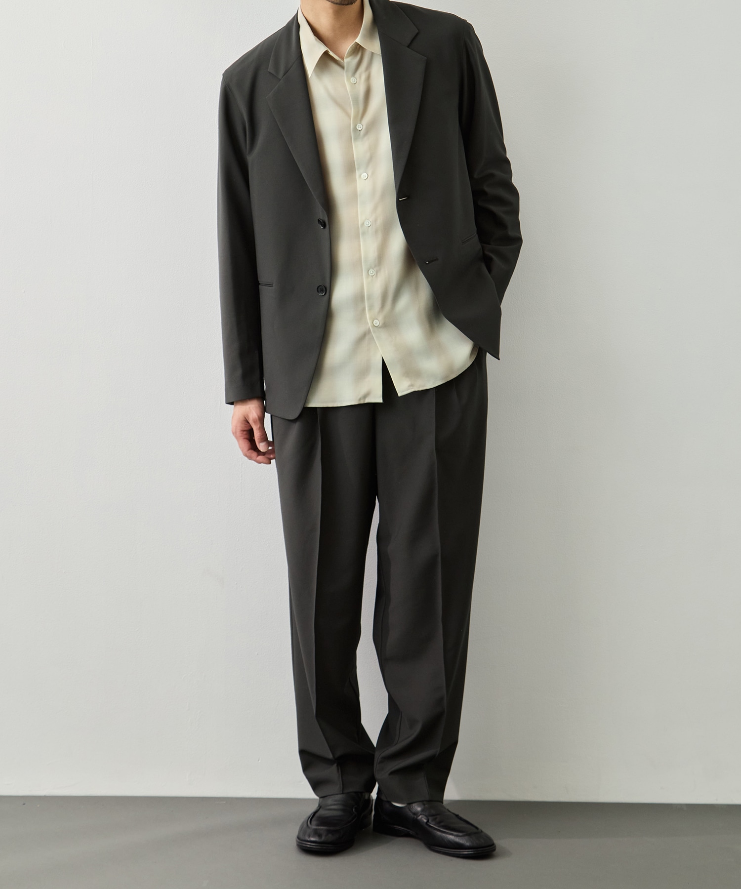 Single Breasted Easy Jacket GOOD PEOPLE GOOD STITCHING GOOD PRODUCT