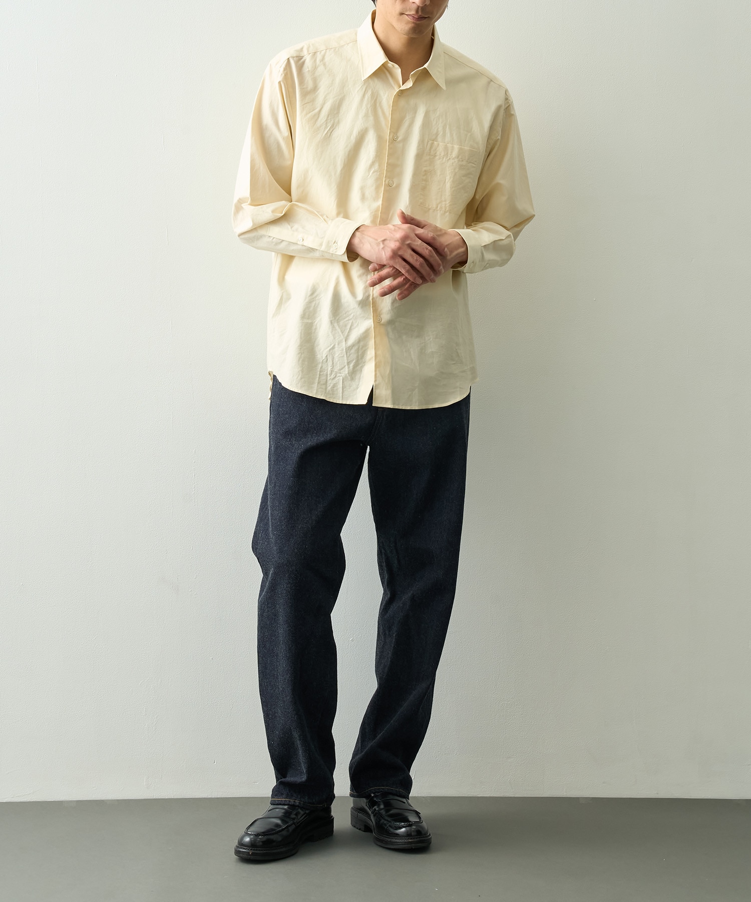 SILK COTTON STANDARD SHIRT FUJI