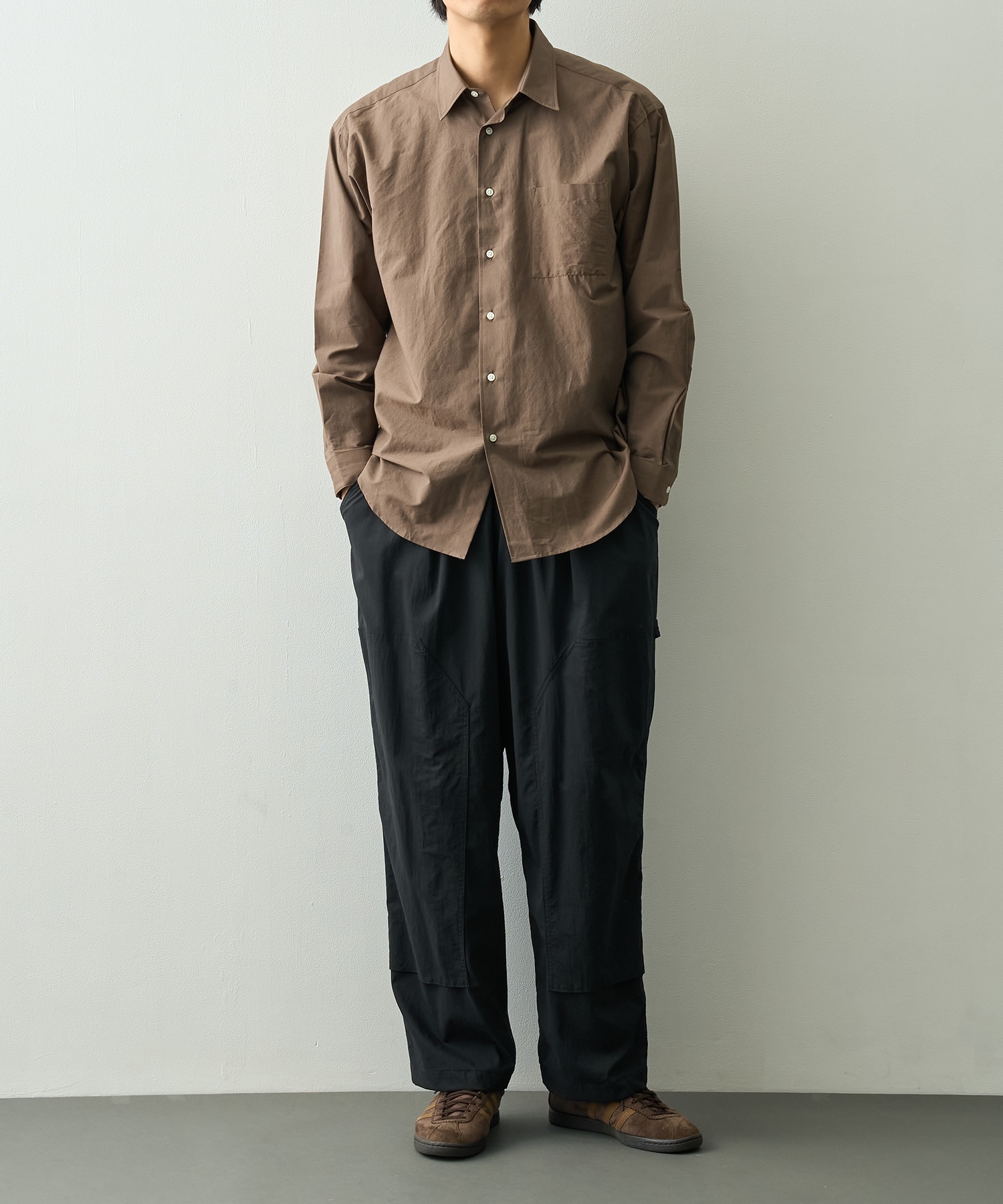 SILK COTTON STANDARD SHIRT FUJI