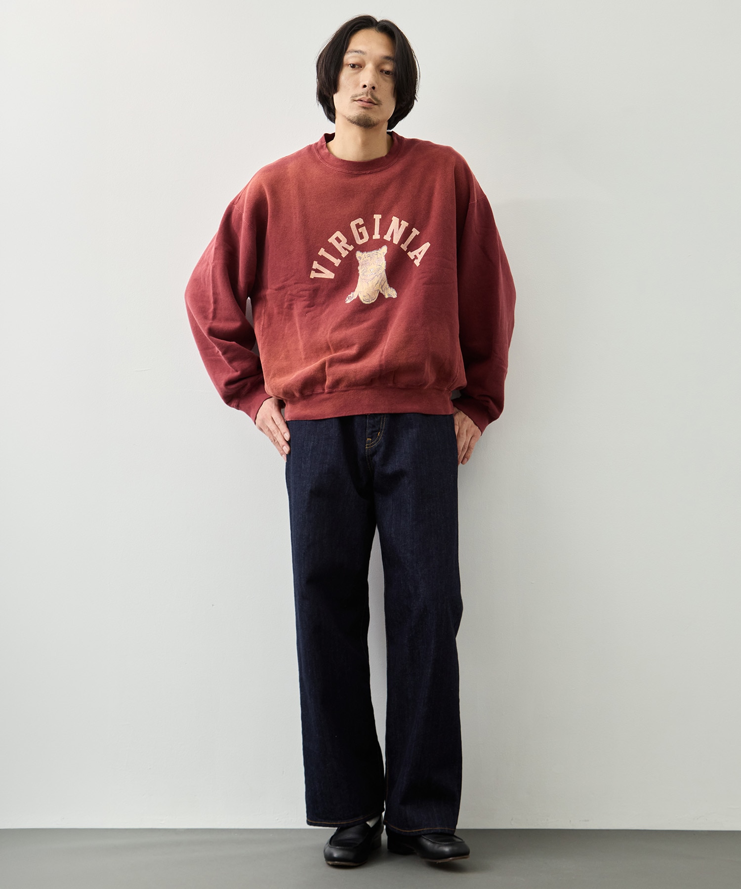 NEW SP加工3飛び裏毛クルー(VIRGINIA) REMI RELIEF