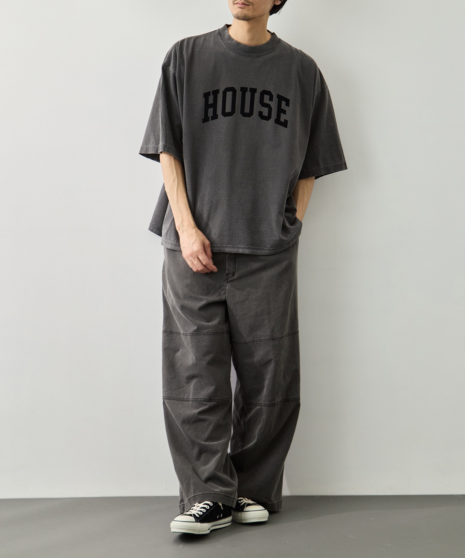 Pigment Coating T/R Twill Double Knee Work Trousers COOTIE PRODUCTIONS