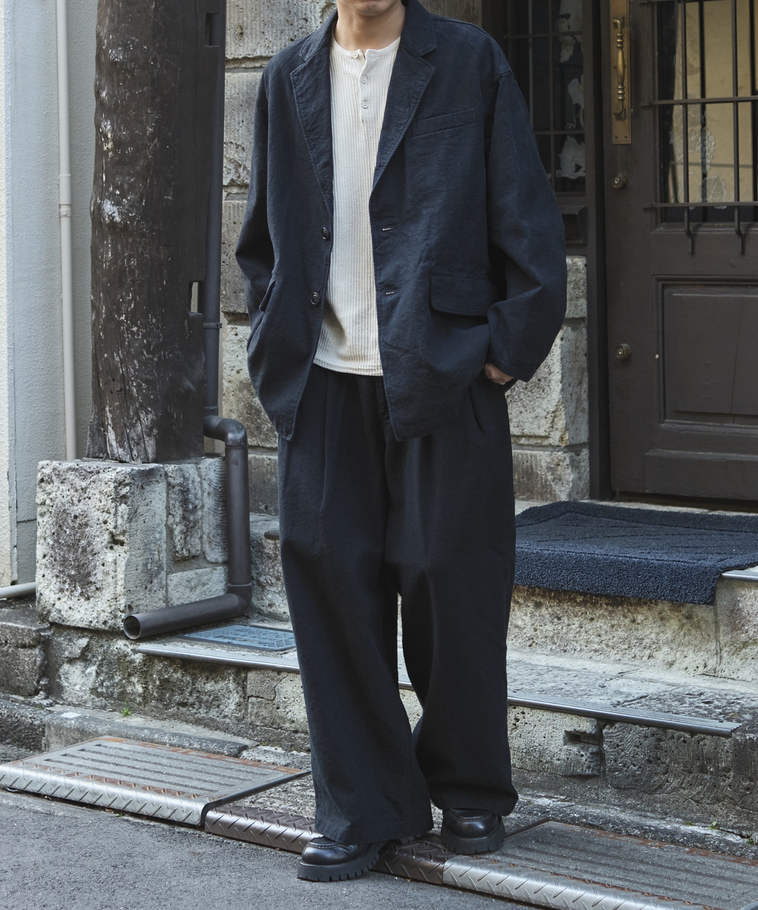 C/Li Canvas 2 Tuck Trousers COOTIE PRODUCTIONS