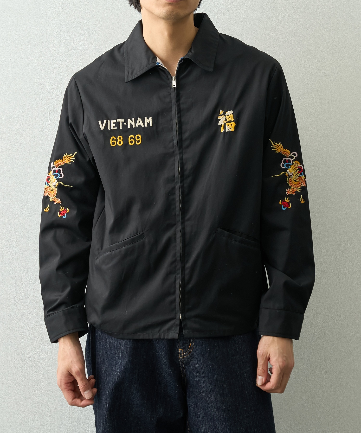 COTTON VIET-NAM JACKET DRAGON TAILOR TOYO