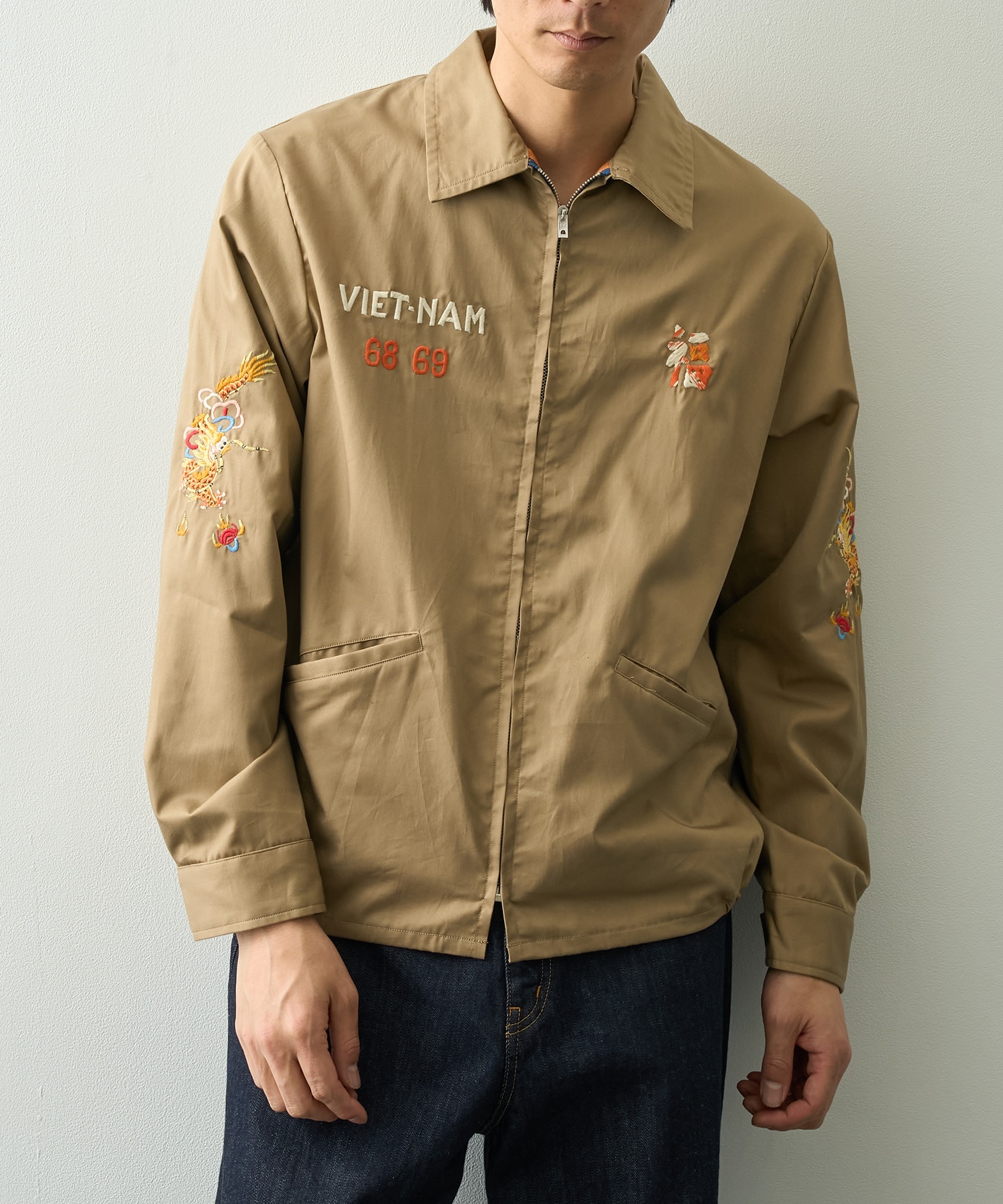 COTTON VIET-NAM JACKET DRAGON TAILOR TOYO