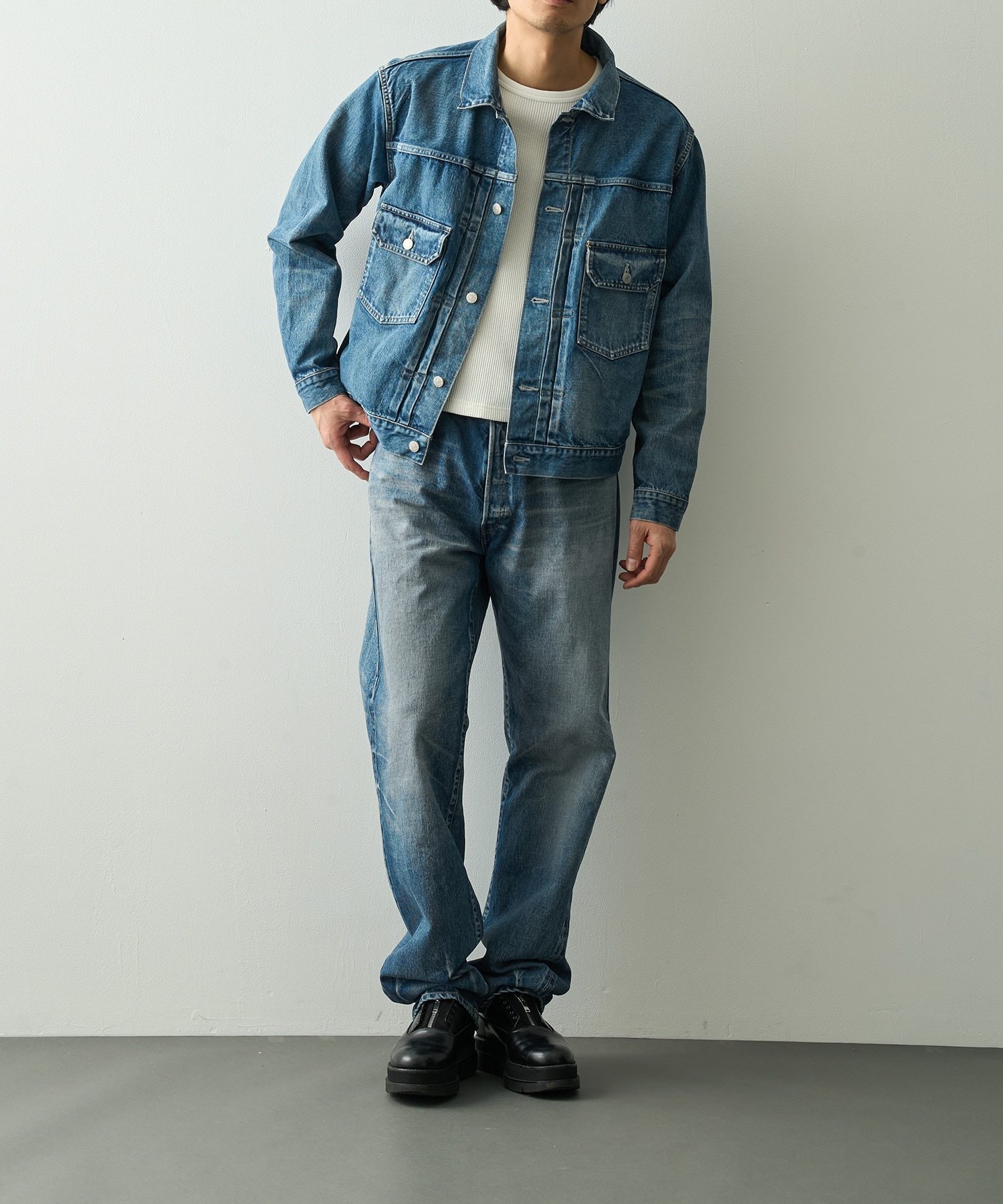 DENIM JKT H.WASH MASSES