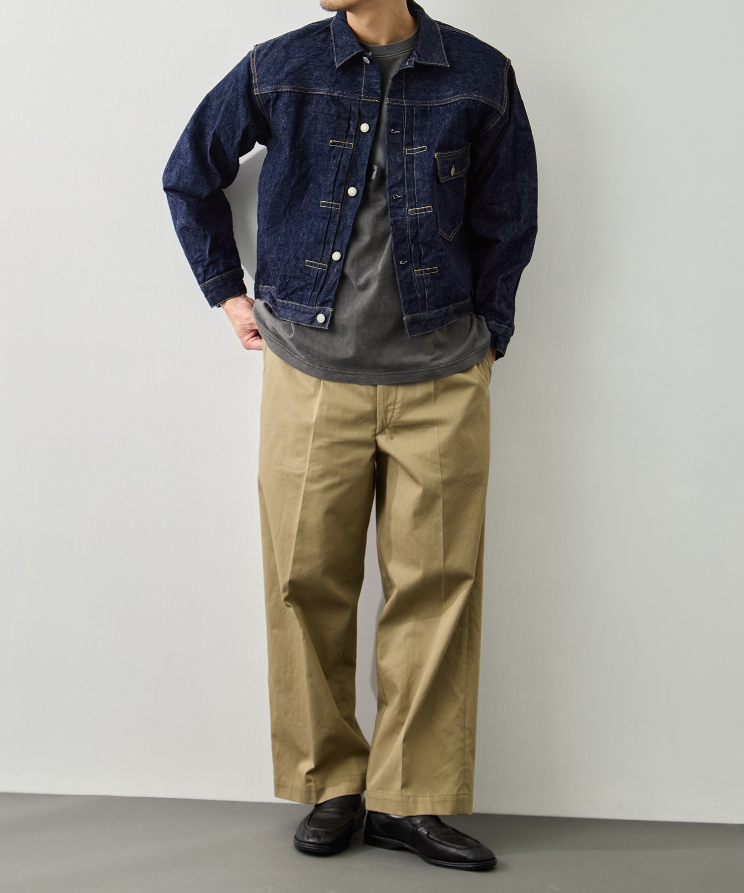 TYPE1 40S PLEATED FRONT BLOUSE orslow