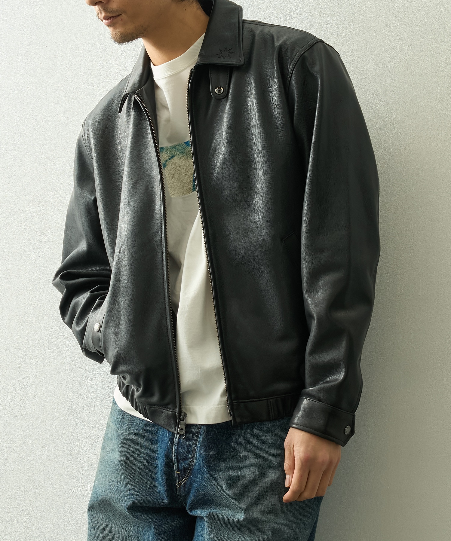 【AVIREX×GDC】Leather Swingtop GDC