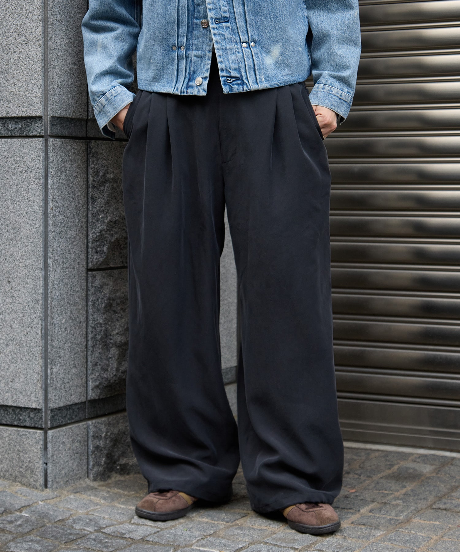 別注 2Pleated Wide-leg Easy Pants YOKE