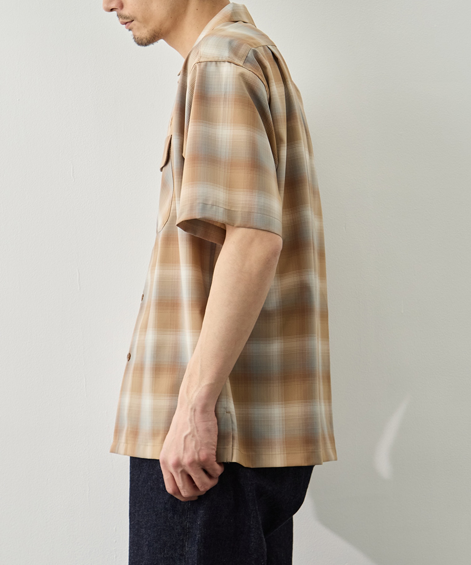 【PENDLETON×GDC】Open Collar Shirt S／S GDC