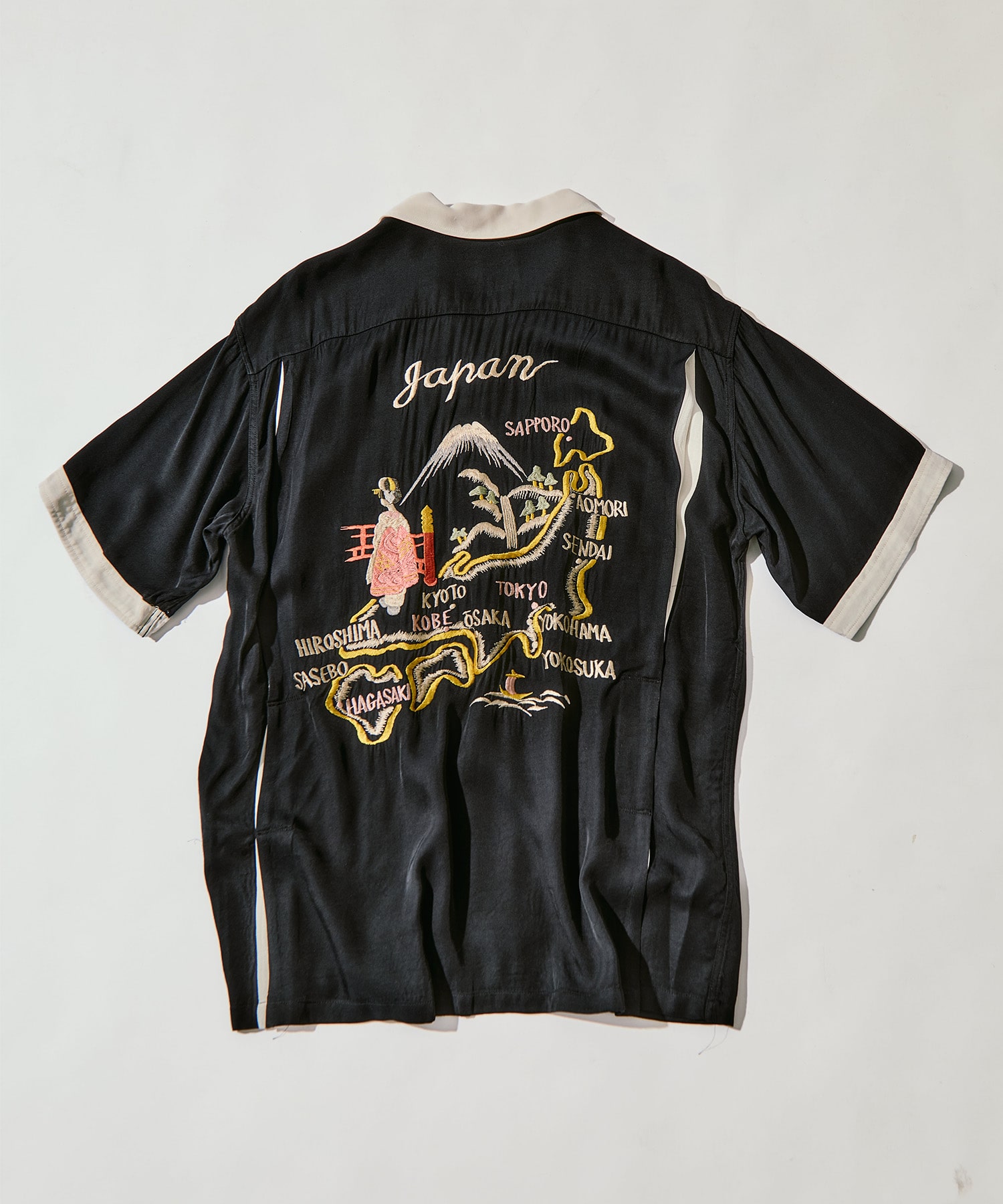 SUKA SHIRT JAPAN MAP TAILOR TOYO