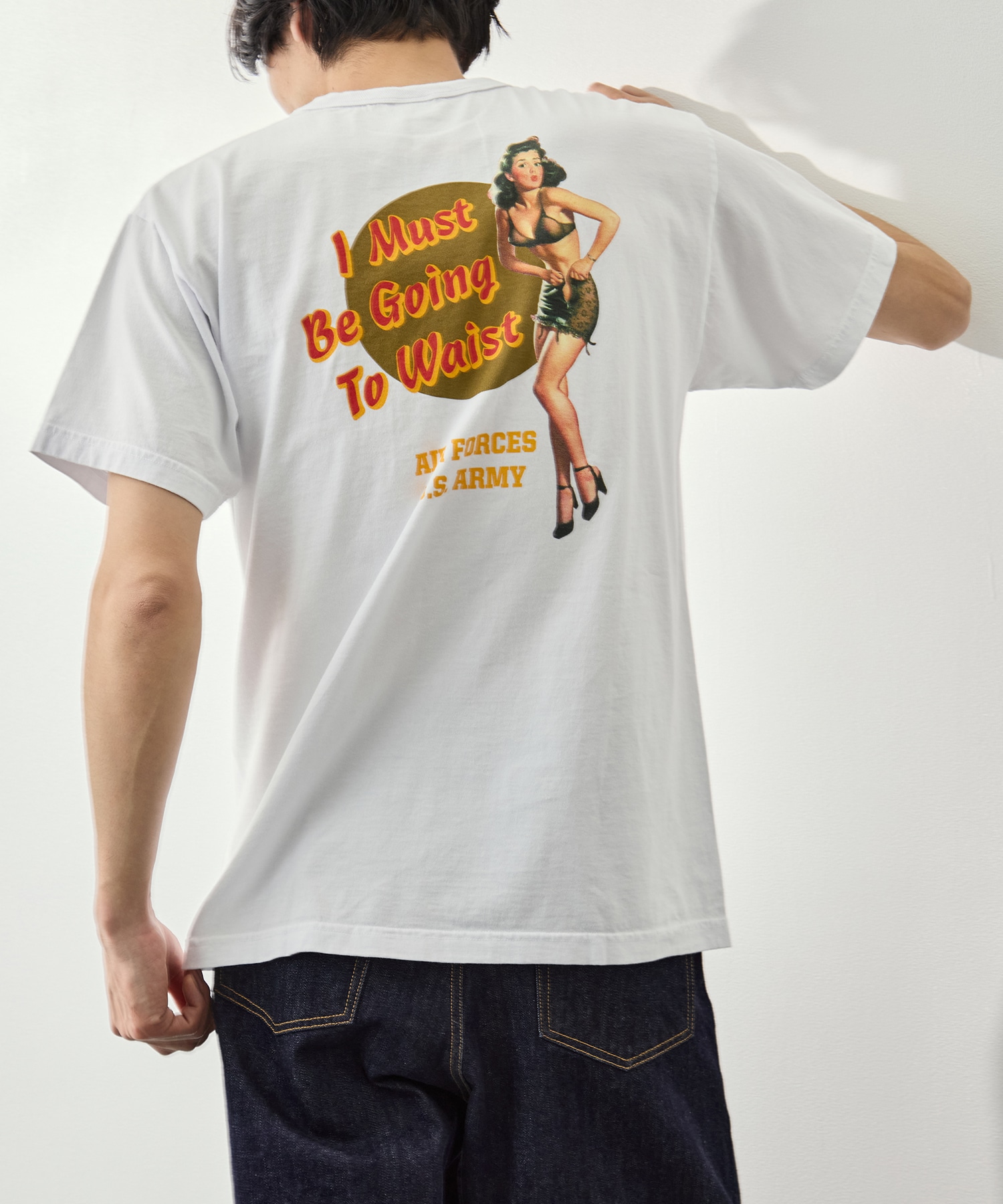 S/S T-SHIRT I MUST BE GOING TO WAIST BUZZ RICKSON'S