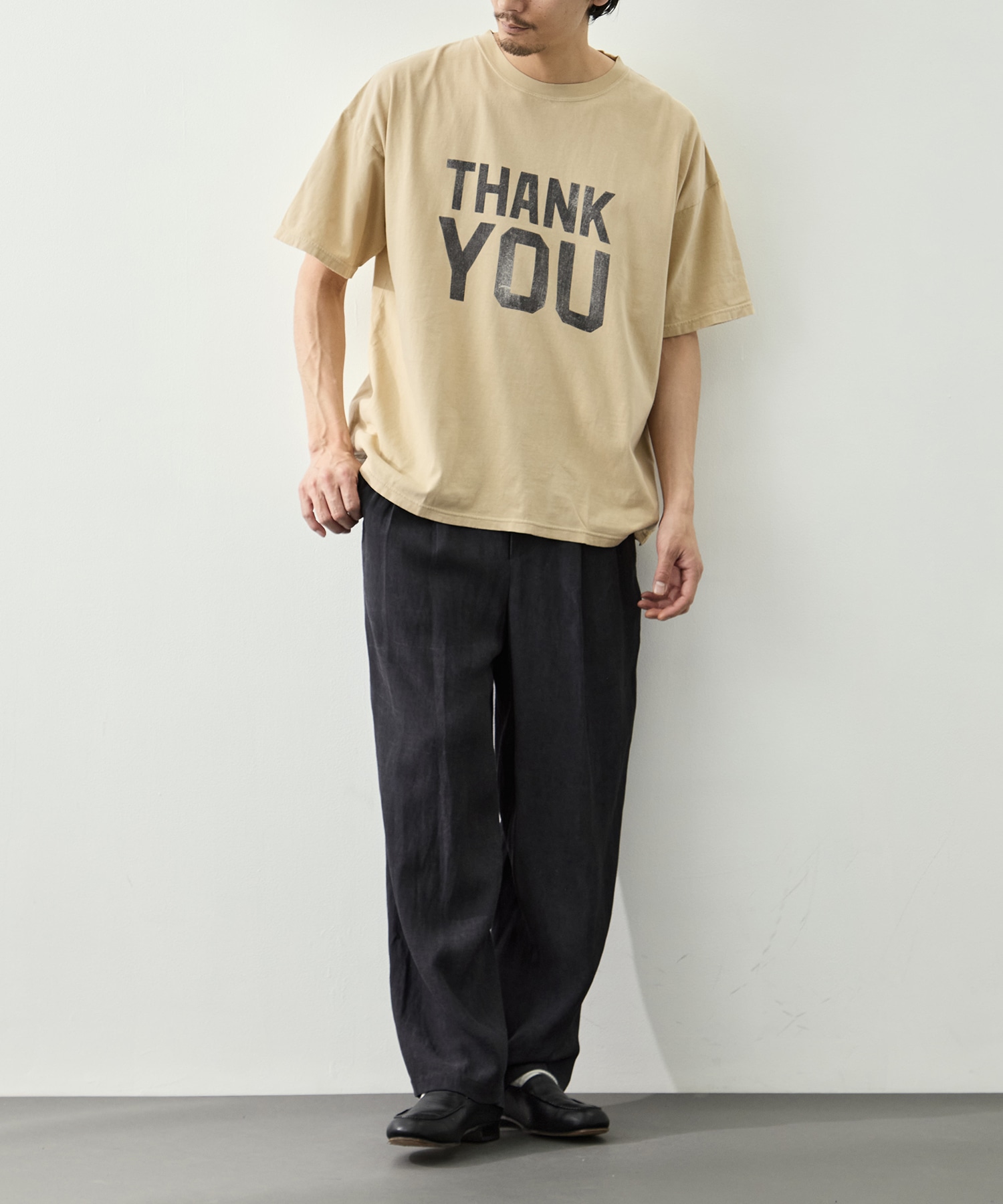 NEW SP加工20/-天竺BIGサイズT(THANK YOU) REMI RELIEF