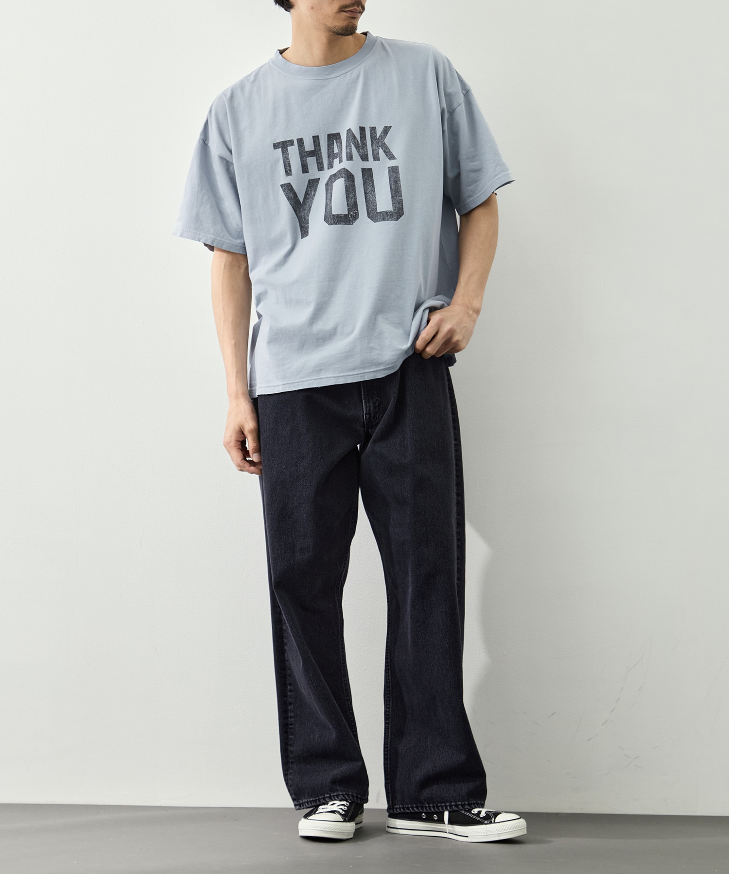 NEW SP加工20/-天竺BIGサイズT(THANK YOU) REMI RELIEF
