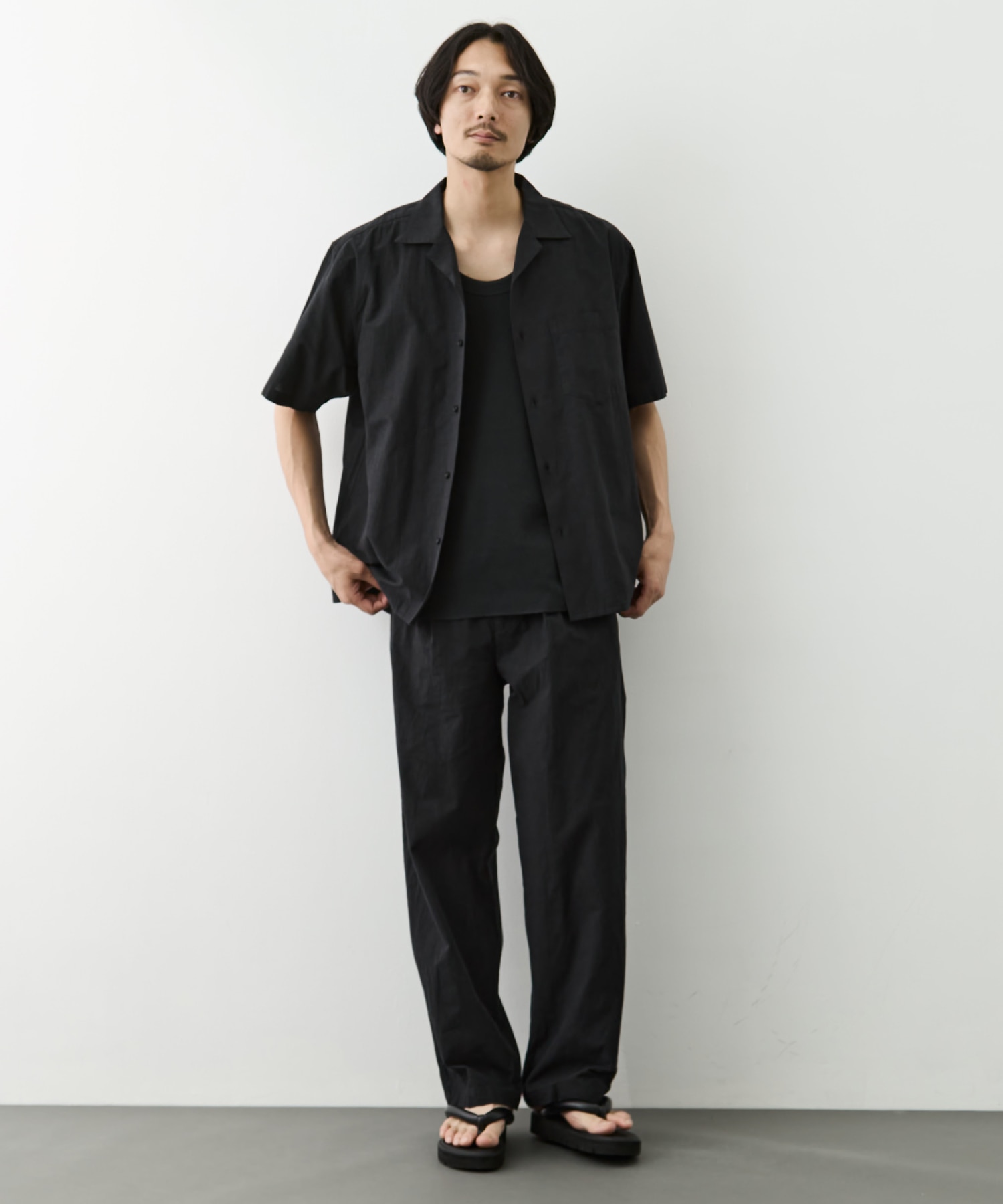 マナプールシャンブレー1タックパンツ KEY TIMEZ