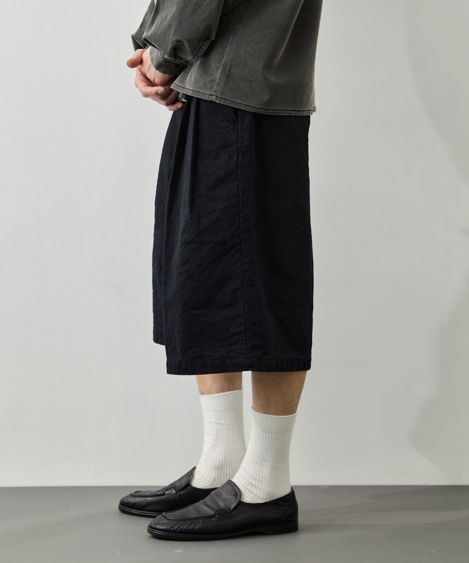 C/Li Canvas 2 Tuck Short Trousers COOTIE PRODUCTIONS