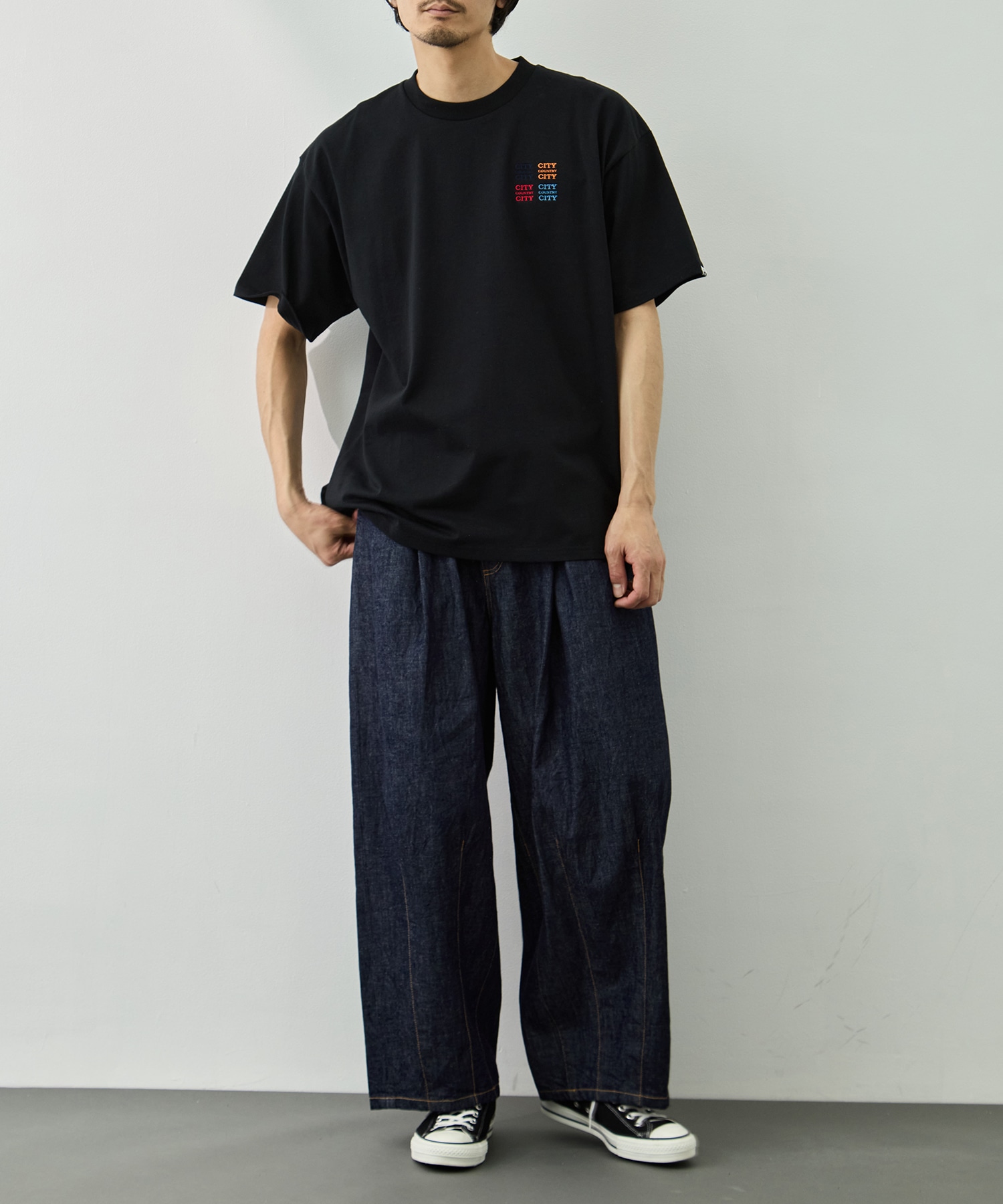 EMBROIDERED LOGO COTTON S/S T-SHIRT_CCCC CITY COUNTRY CITY