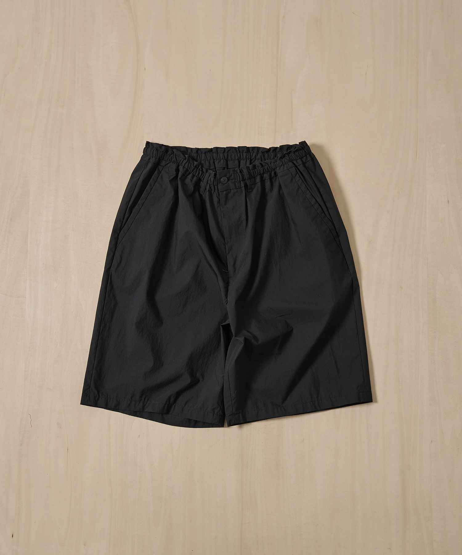 PC-035-3943-0010/BLACK/POPLIN EASY SHORTS PORTER CLASSIC