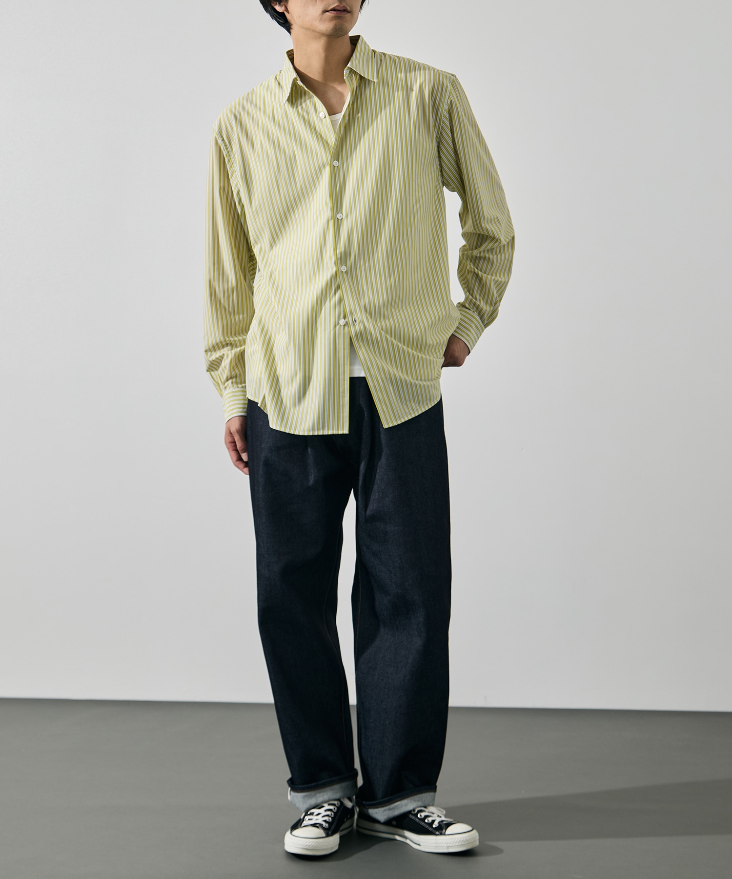 46G Stripe Modest Shirt KANEMASA PHIL.