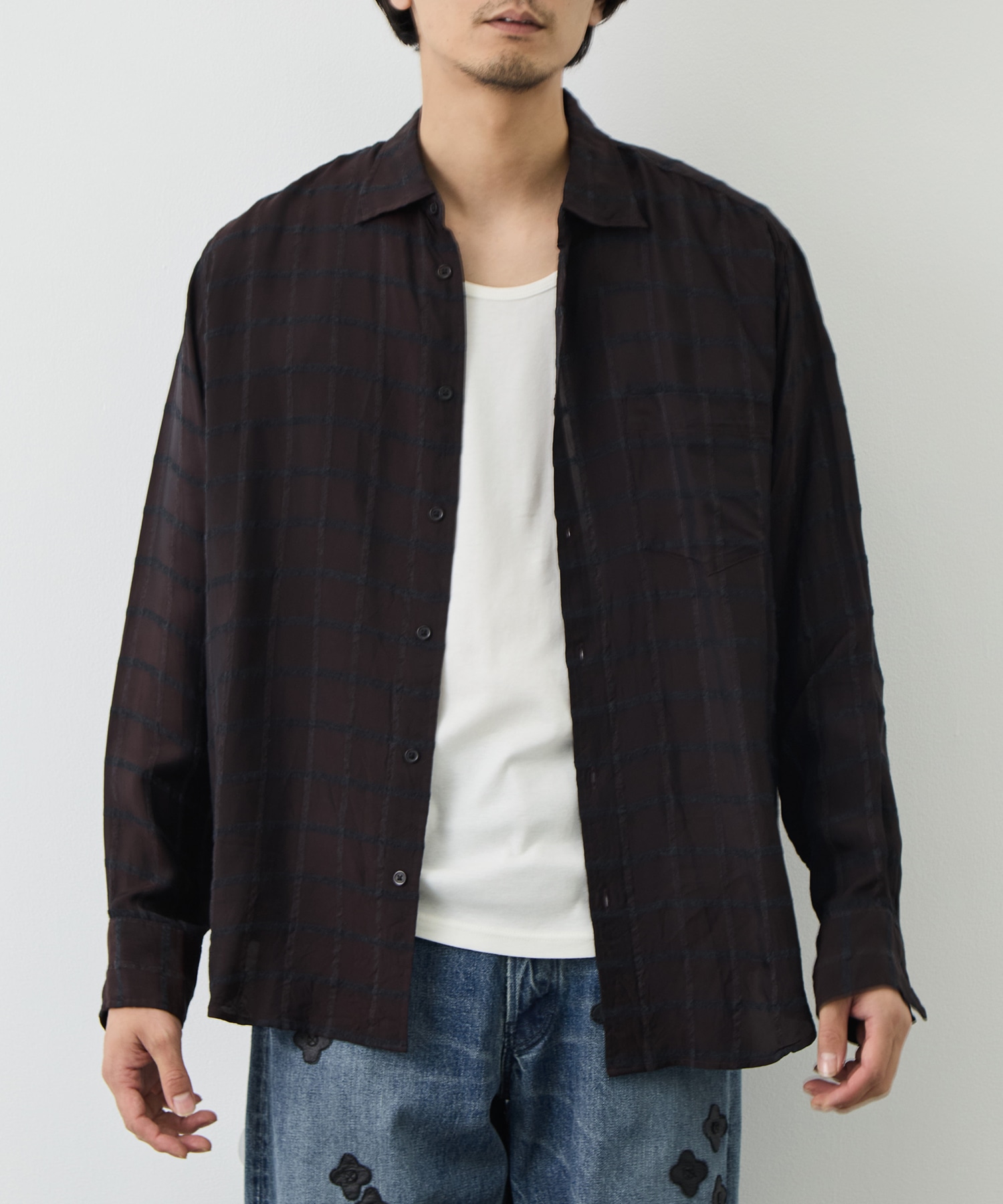 SEMI SPREAD COLLAR SHIRT marka