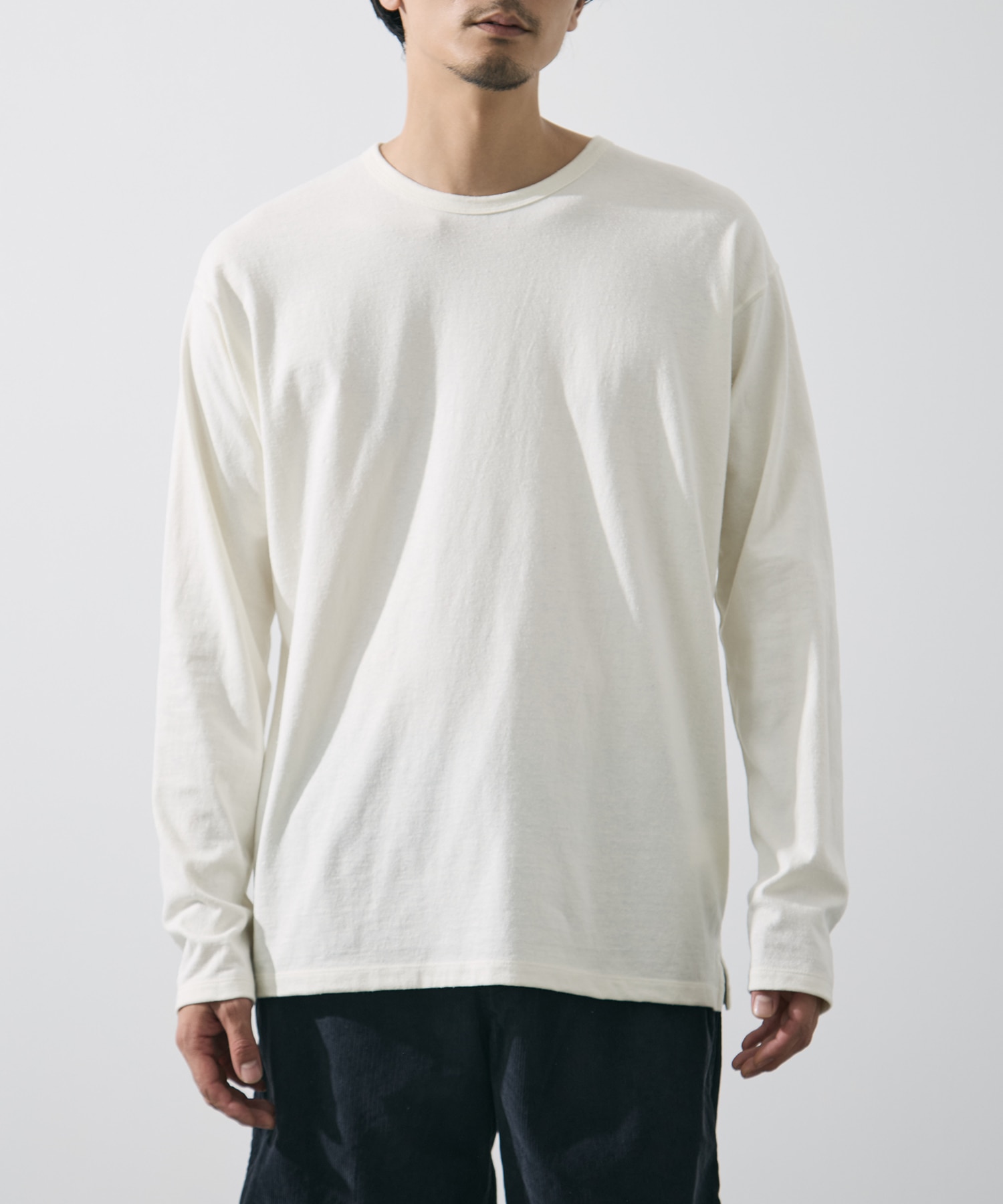 COTTON SILK NOIL PULLOVER YLEVE
