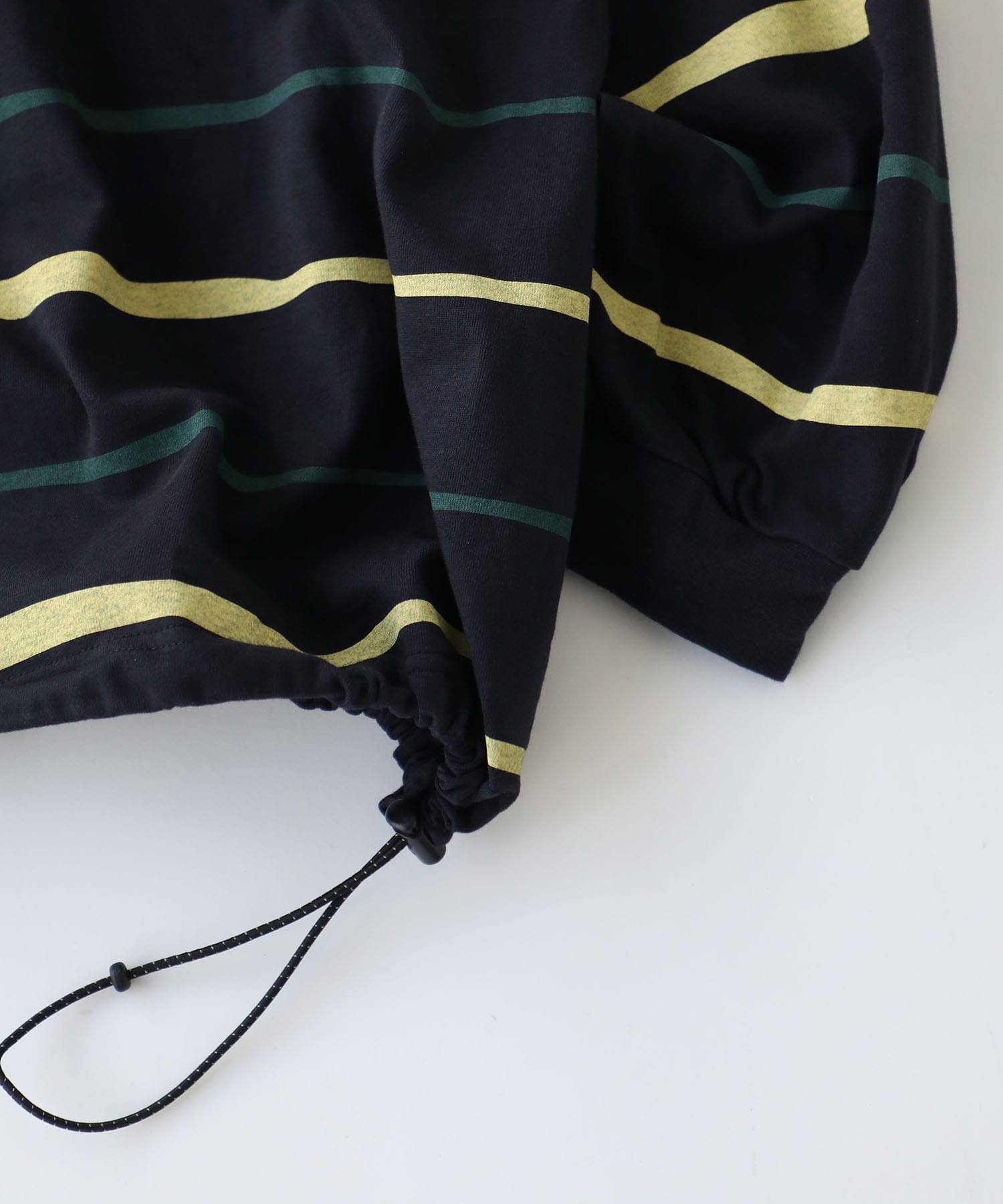 SUPER BIG STRIPE LS TEE (W/DRAWSTRINGS) S.F.C
