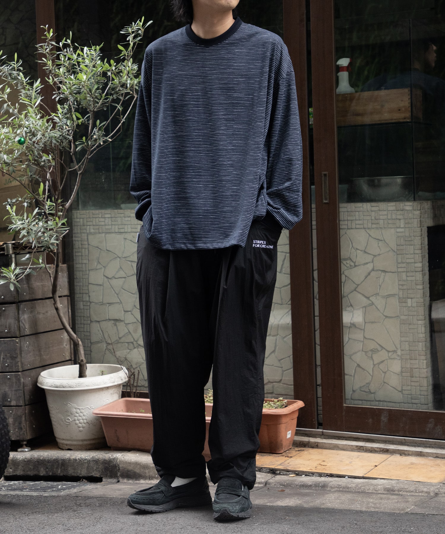 SUPER BIG LS TEE (SIDE STRIPE TECH) S.F.C