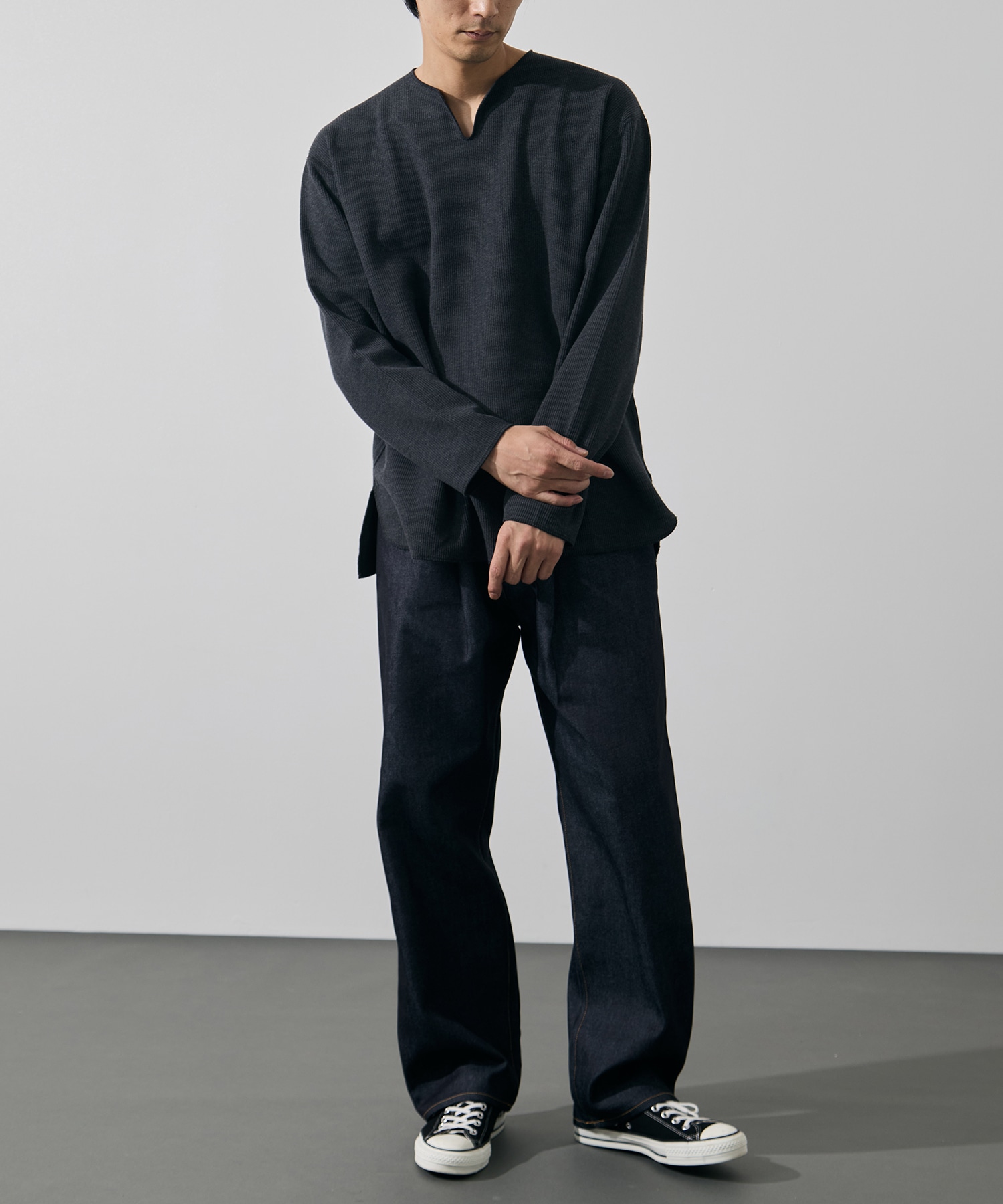 Rough&Smooth Thermal Over-neck L/S blurhmsROOTSTOCK
