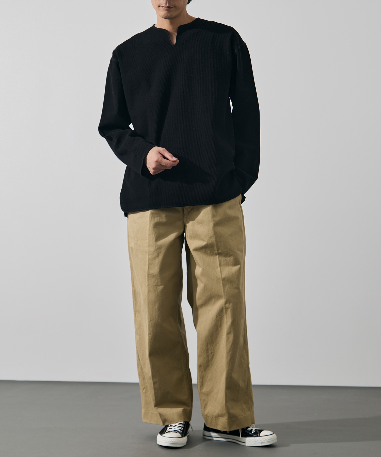 Rough&Smooth Thermal Over-neck L/S blurhmsROOTSTOCK