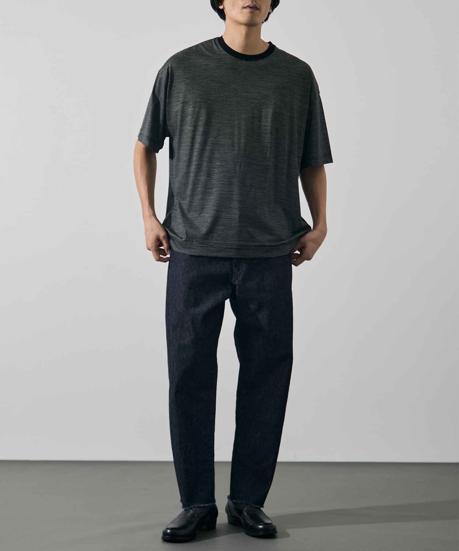 32G Wool Stripe SS Tee KANEMASA PHIL.