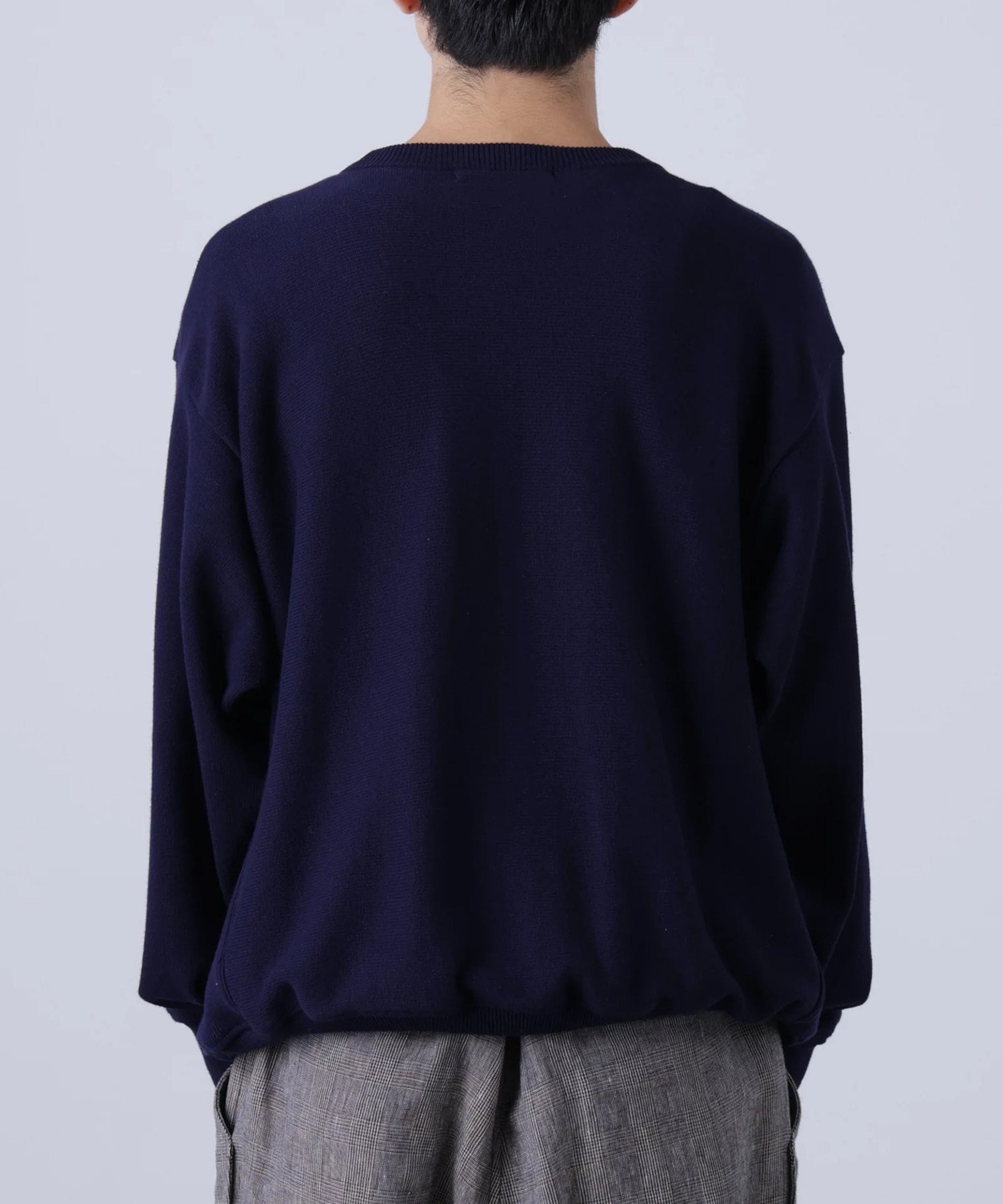 CREW NECK KNIT SWEAT -Tight Tension Cotton- SEVEN BY SEVEN
