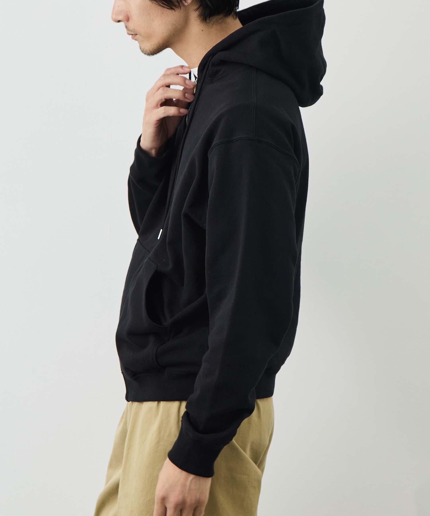 COTTON ZIP UP HOODIE FUJI