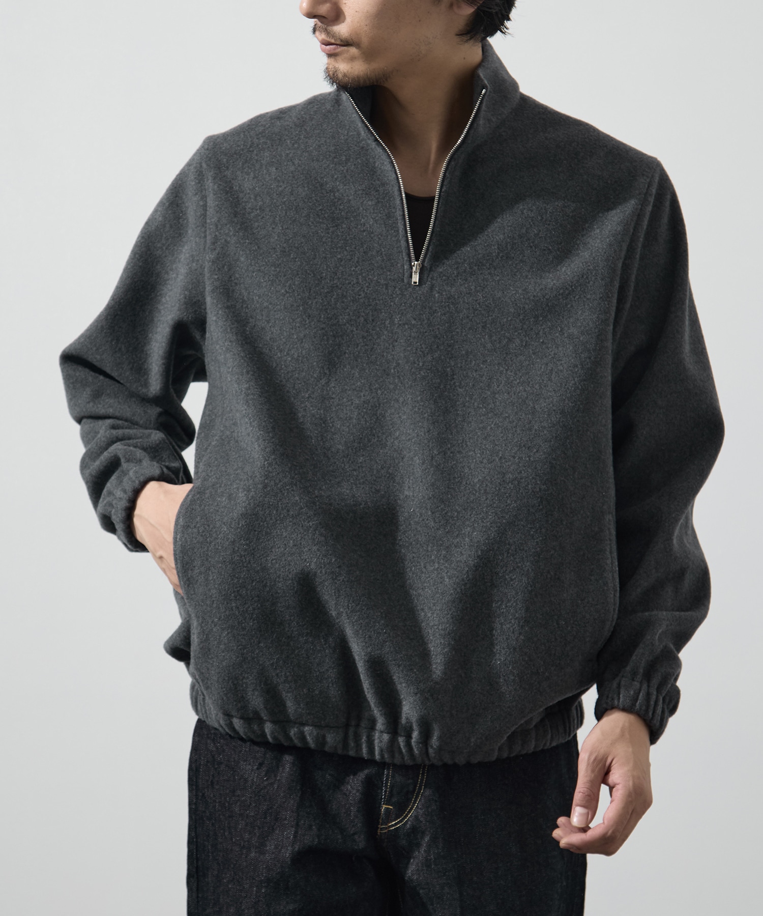 BRUSHED WOOL PULLOVER FUJI