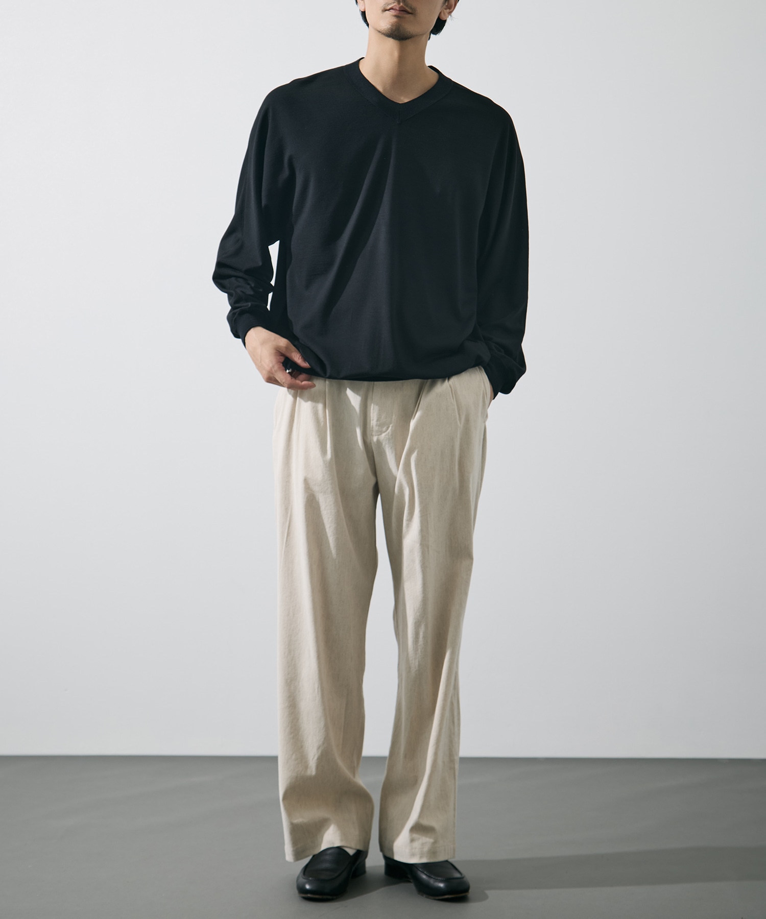 別注 Knit V Neck Pull Over GOOD PEOPLE GOOD STITCHING GOOD PRODUCT