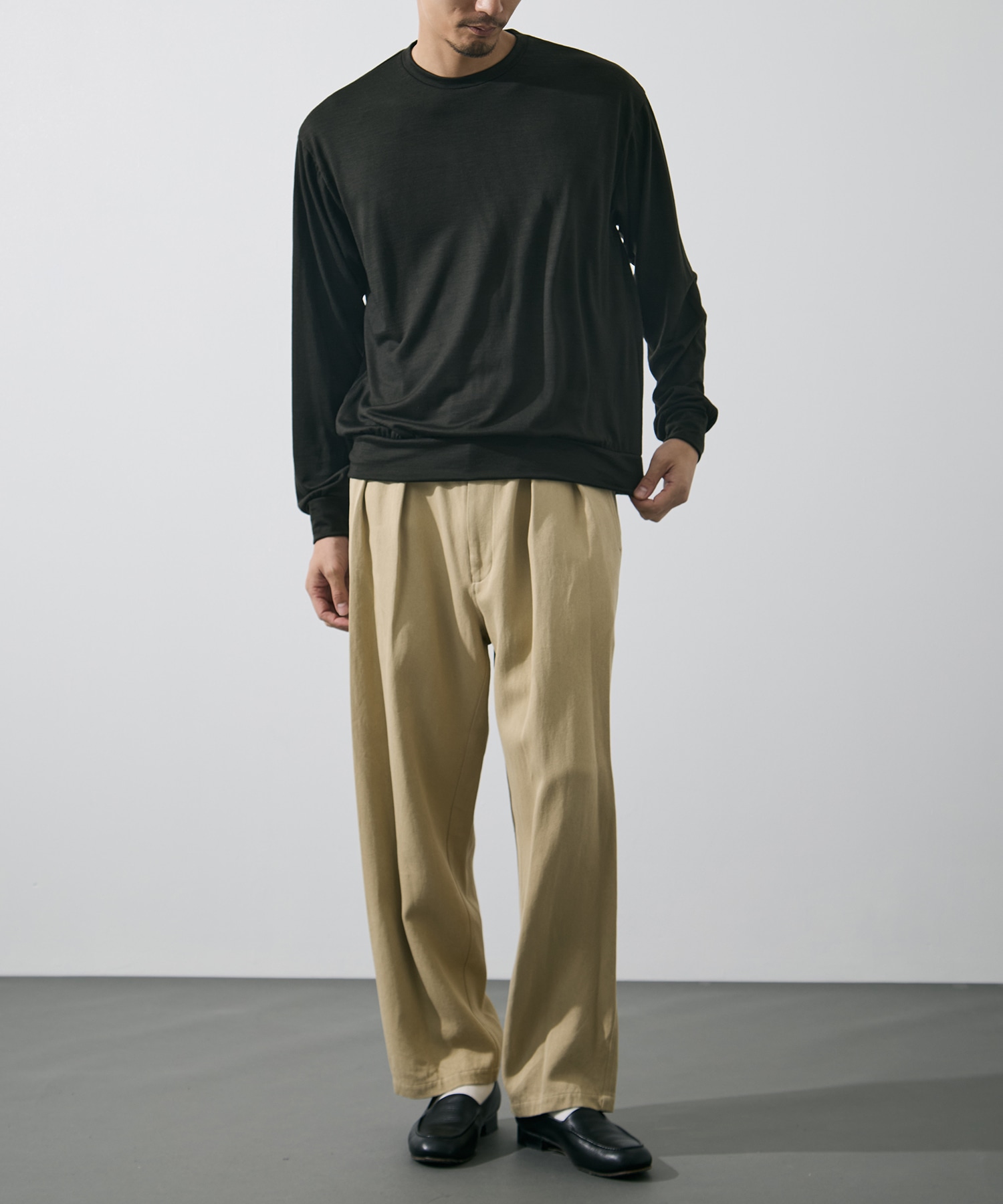 WASHI PAPER TWILL TROUSERS YLEVE