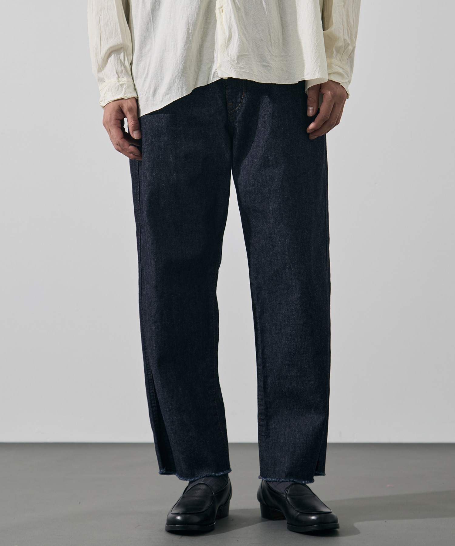 Ex.10oz ONE WASH DENIM Rub denim-TO RAKINES