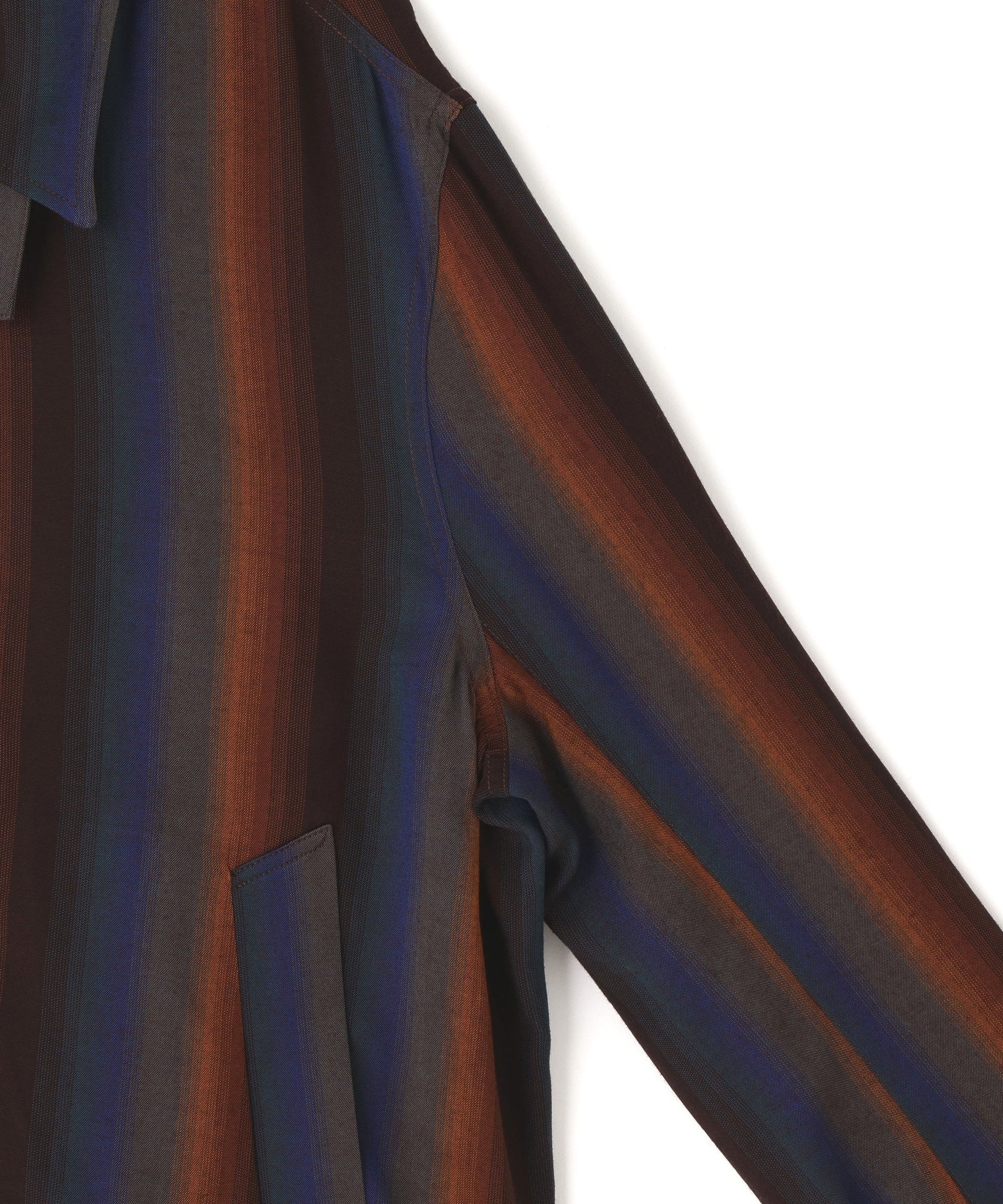 DRIZZLER JACKET -Wool Rayon Gradetion stripe- SEVEN BY SEVEN