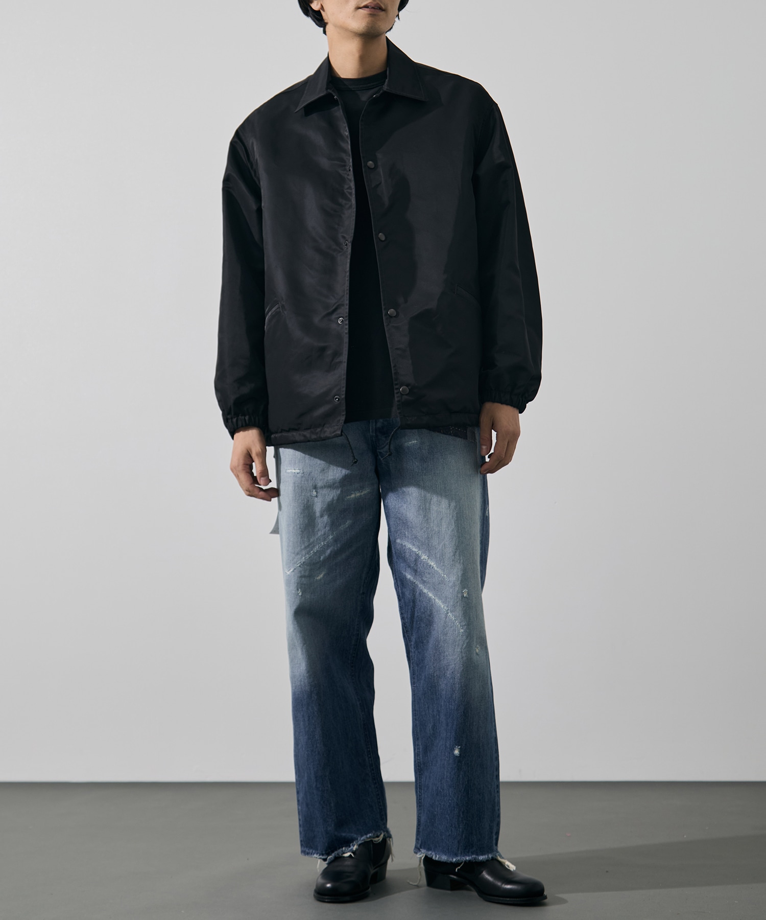 Washed Nylon Coach Jacket FW blurhmsROOTSTOCK