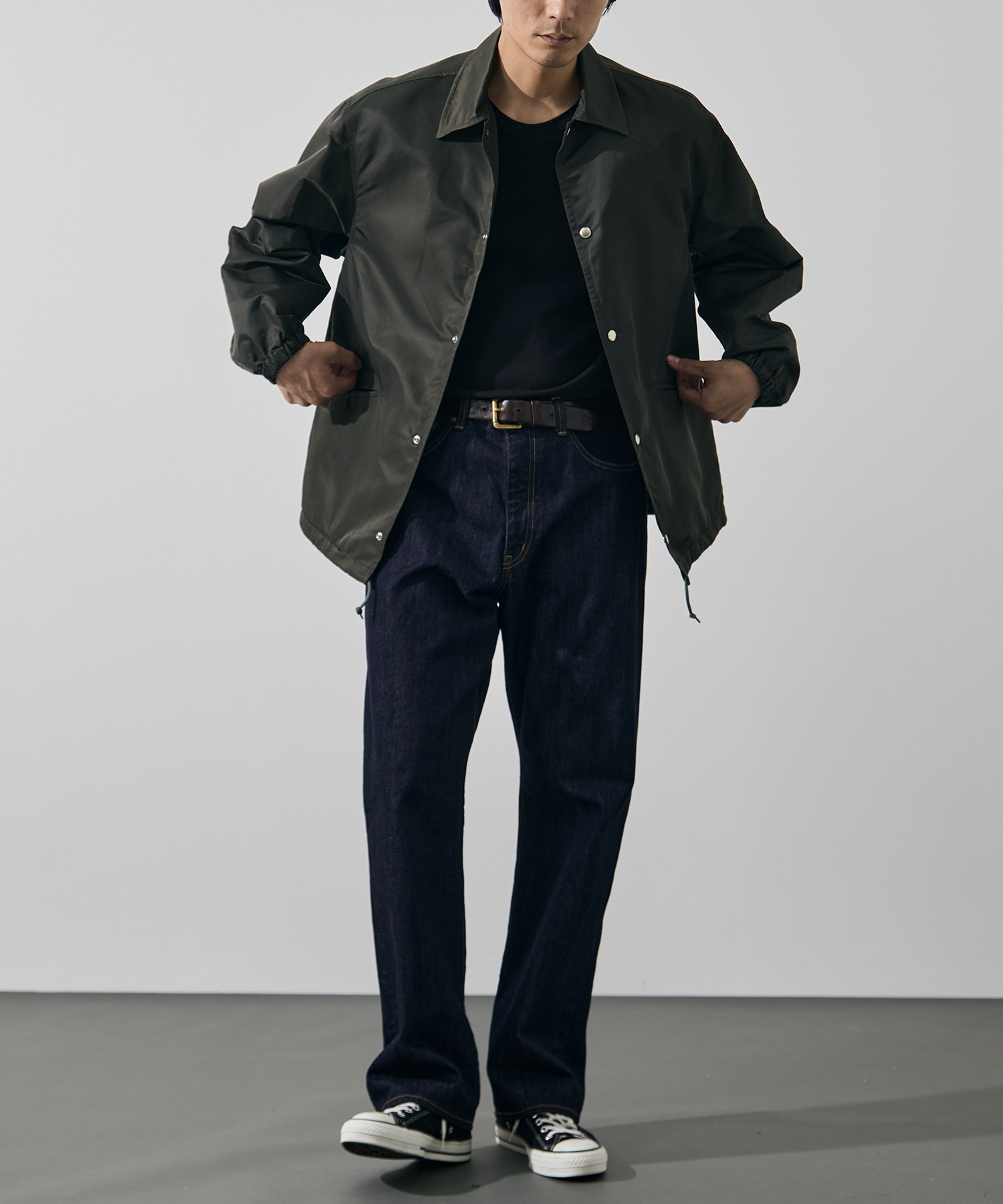 Washed Nylon Coach Jacket FW blurhmsROOTSTOCK