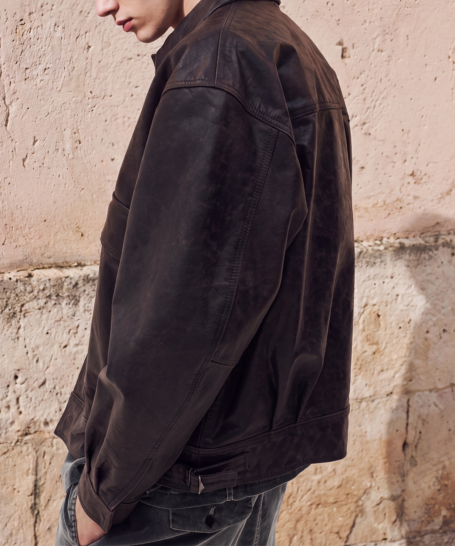 Leather Flight Jacket YOKE