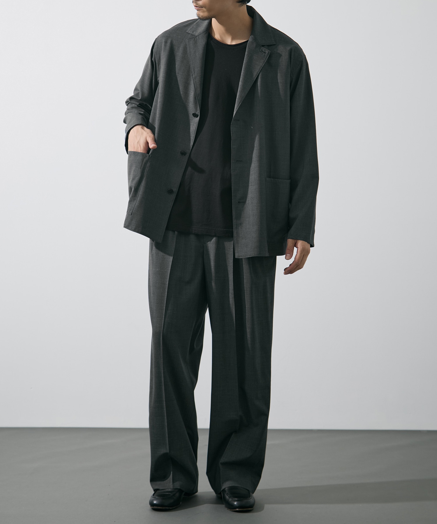 SUPER140s WOOL TROPICAL WORK JACKET YLEVE