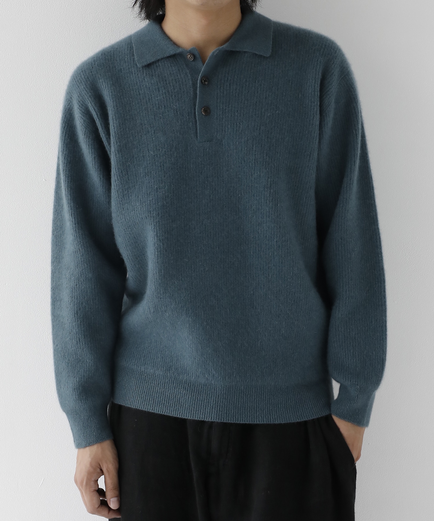 CASHMERE FOX POLO BATONER