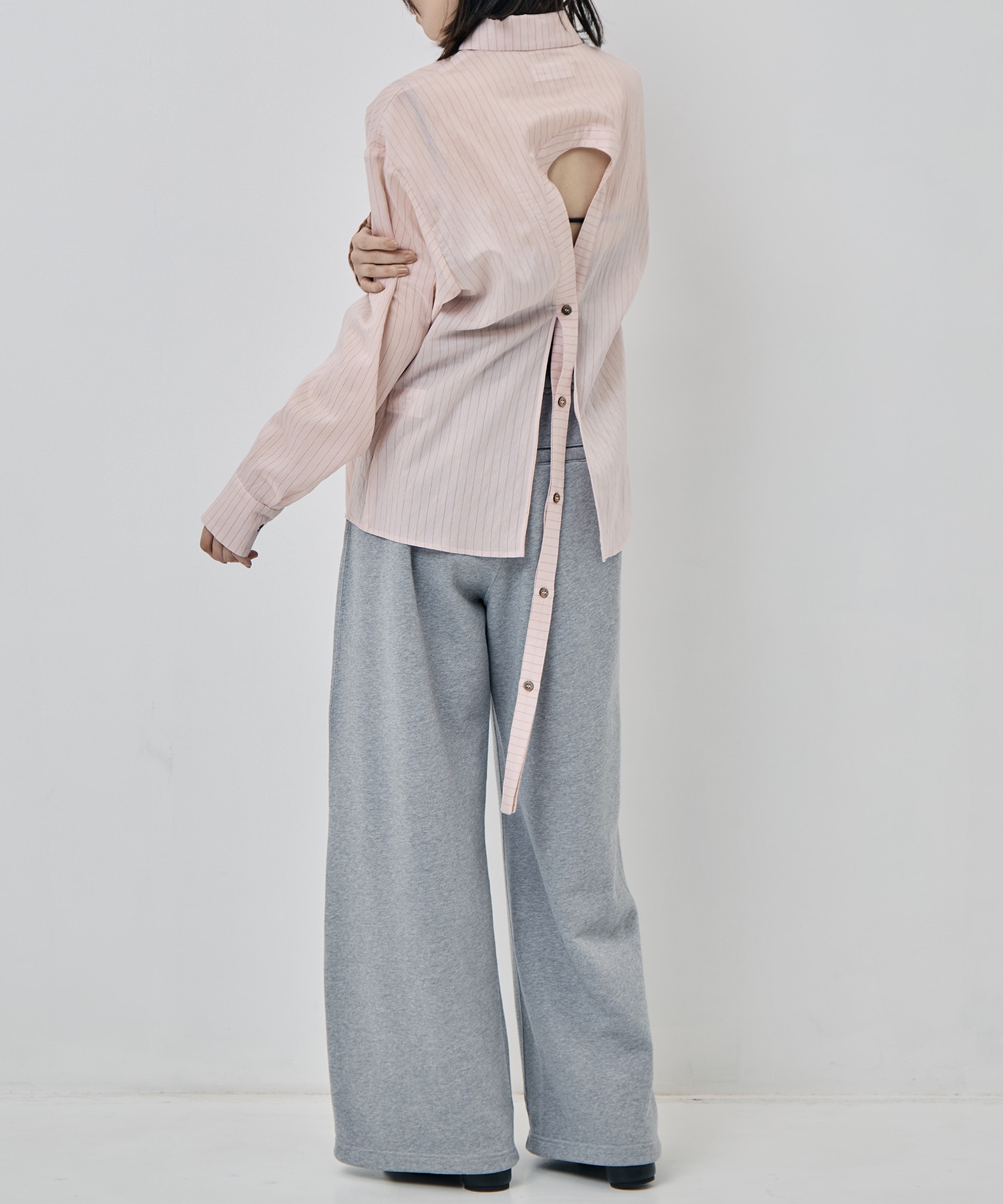 STRIPE BACK OPEN SHIRTS muller of yoshiokubo