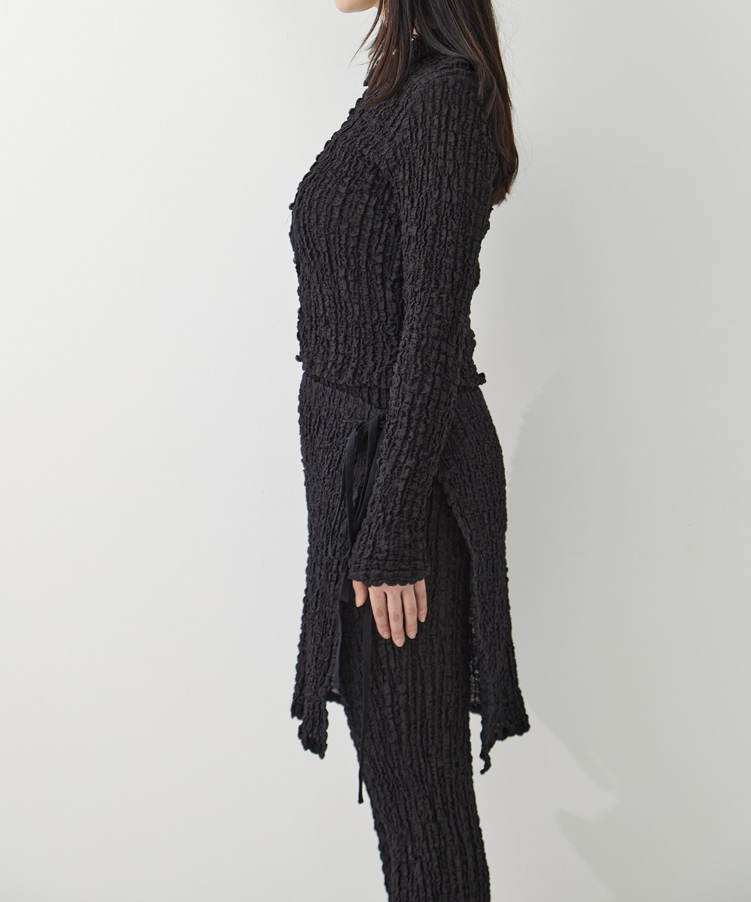 Shrink  Lace Cropped Shirt PHEENY