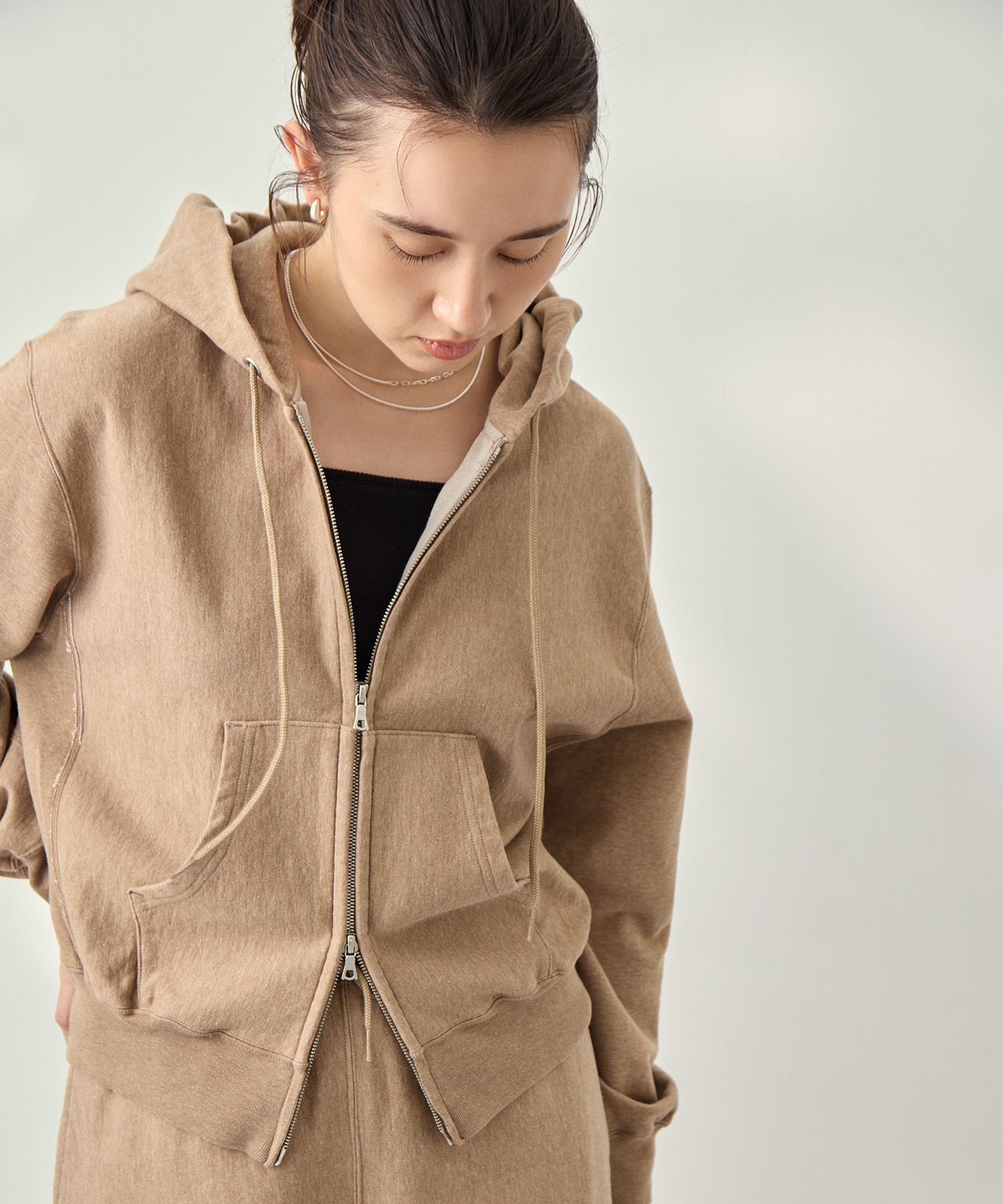 Thin-Sweat Hoodie Zip blurhmsROOTSTOCK