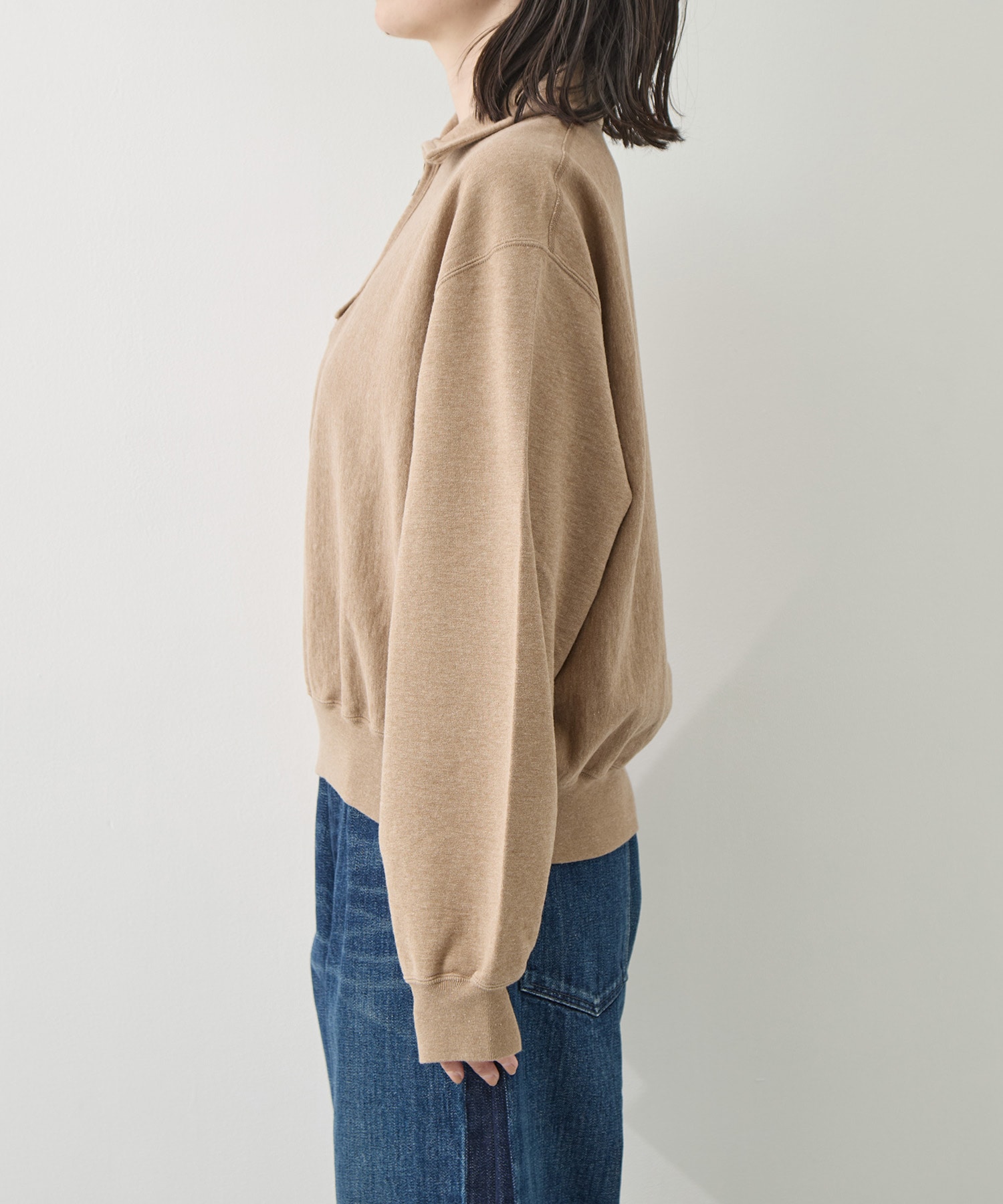 Thin-Sweat Harf-Zip P/O blurhmsROOTSTOCK