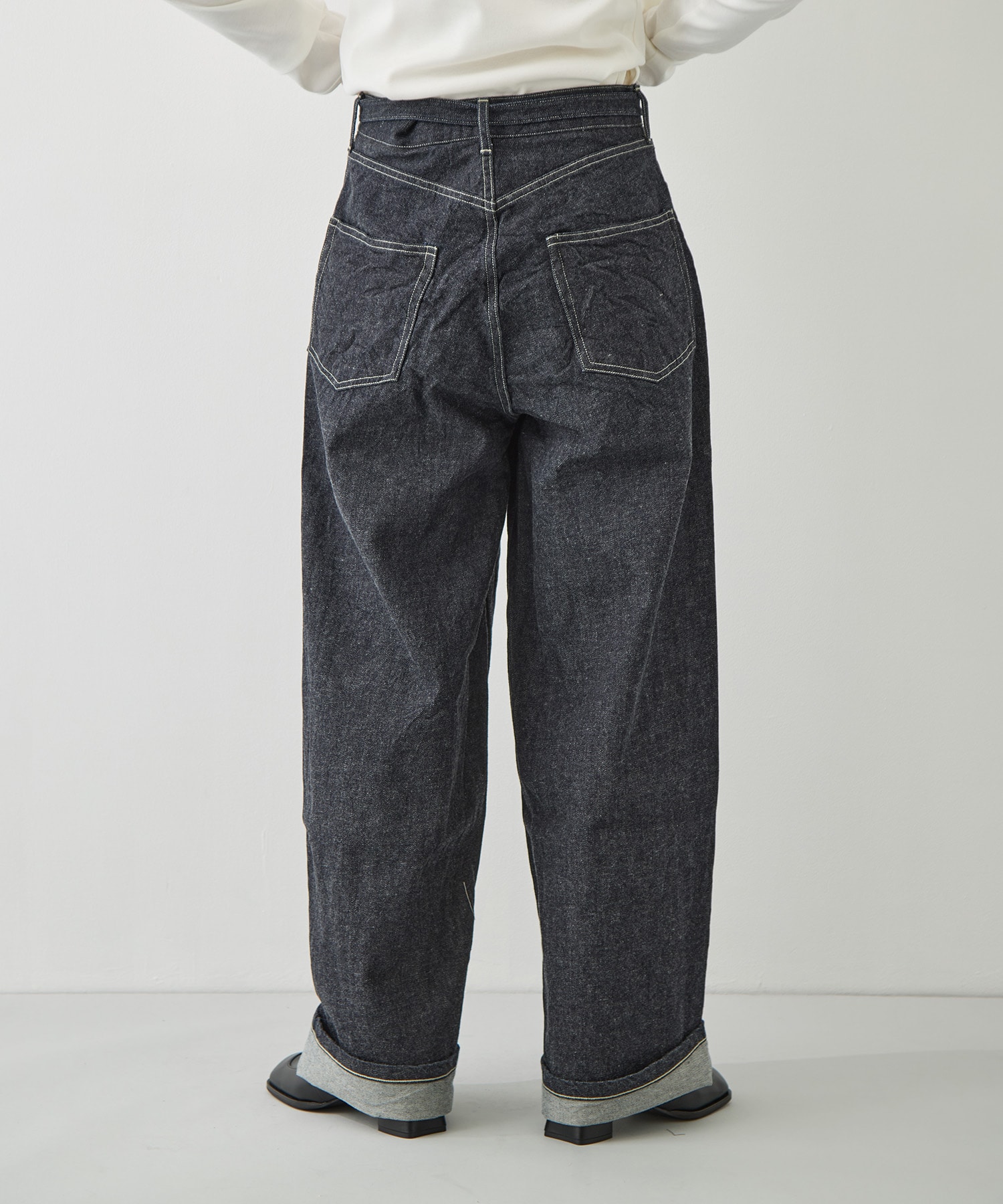 12.9oz Denim Bias Belted Pants blurhms