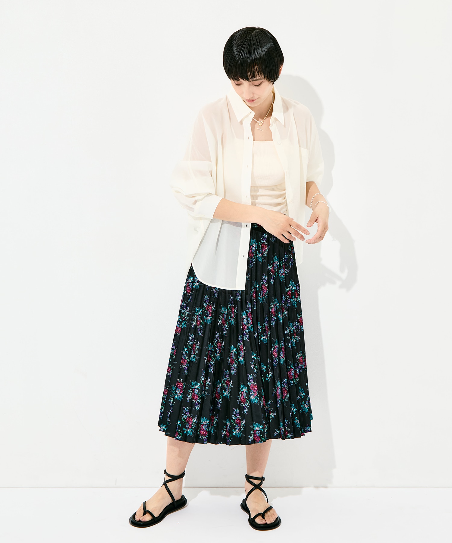 flower pleats SK FUMIE=TANAKA