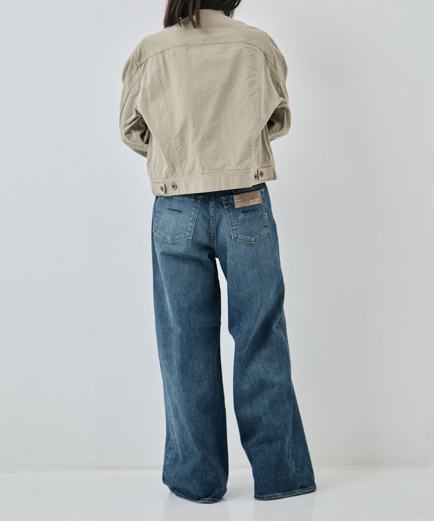 Hard Twist Gabardine Collarless Jacket blurhms