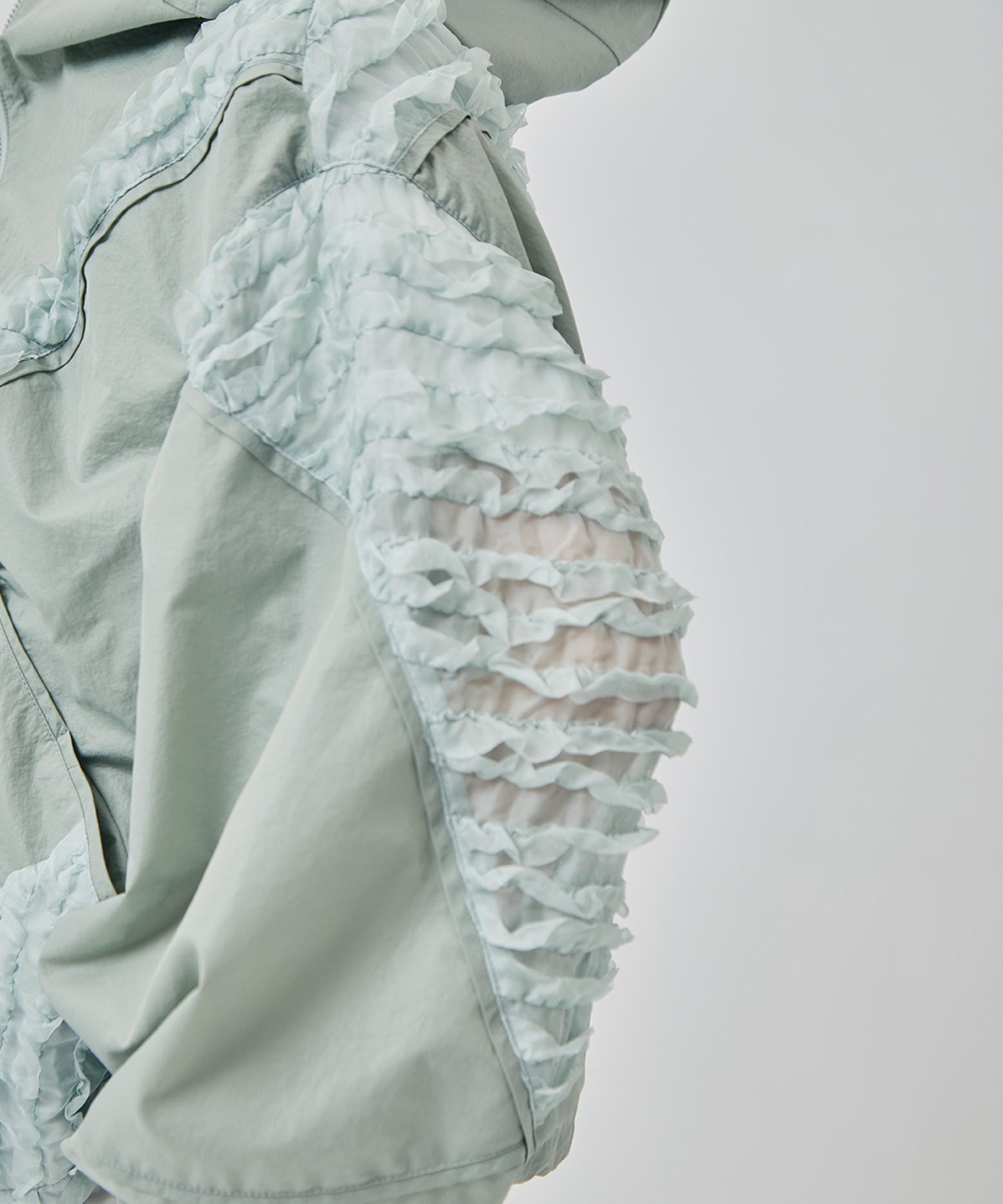 RUFFLE CHIFFON BLOUSON muller of yoshiokubo